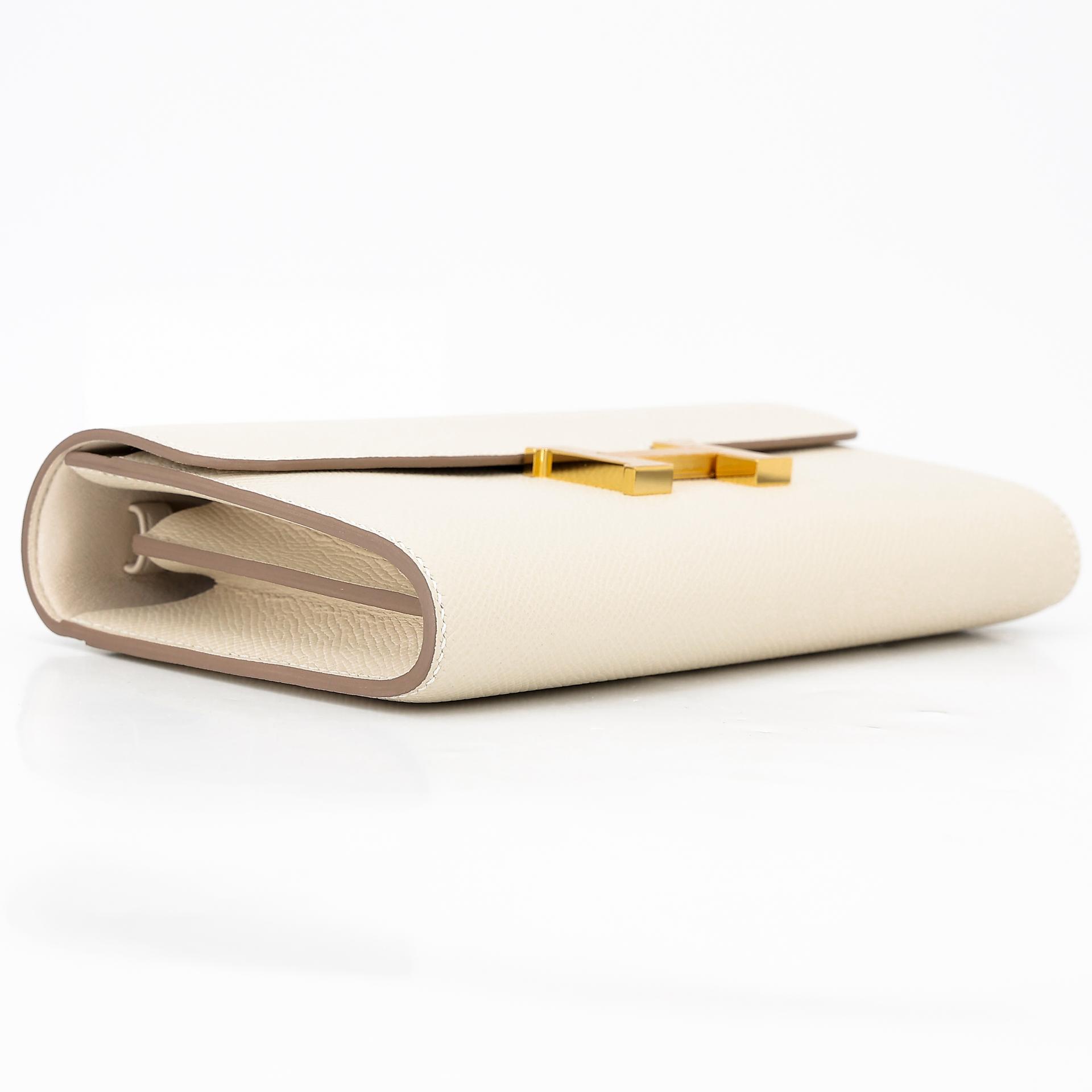 Brand New ( Rank N ) HERMÈS Constance To Go Craie (10) Epsom Gold hardware W (2024) - 4