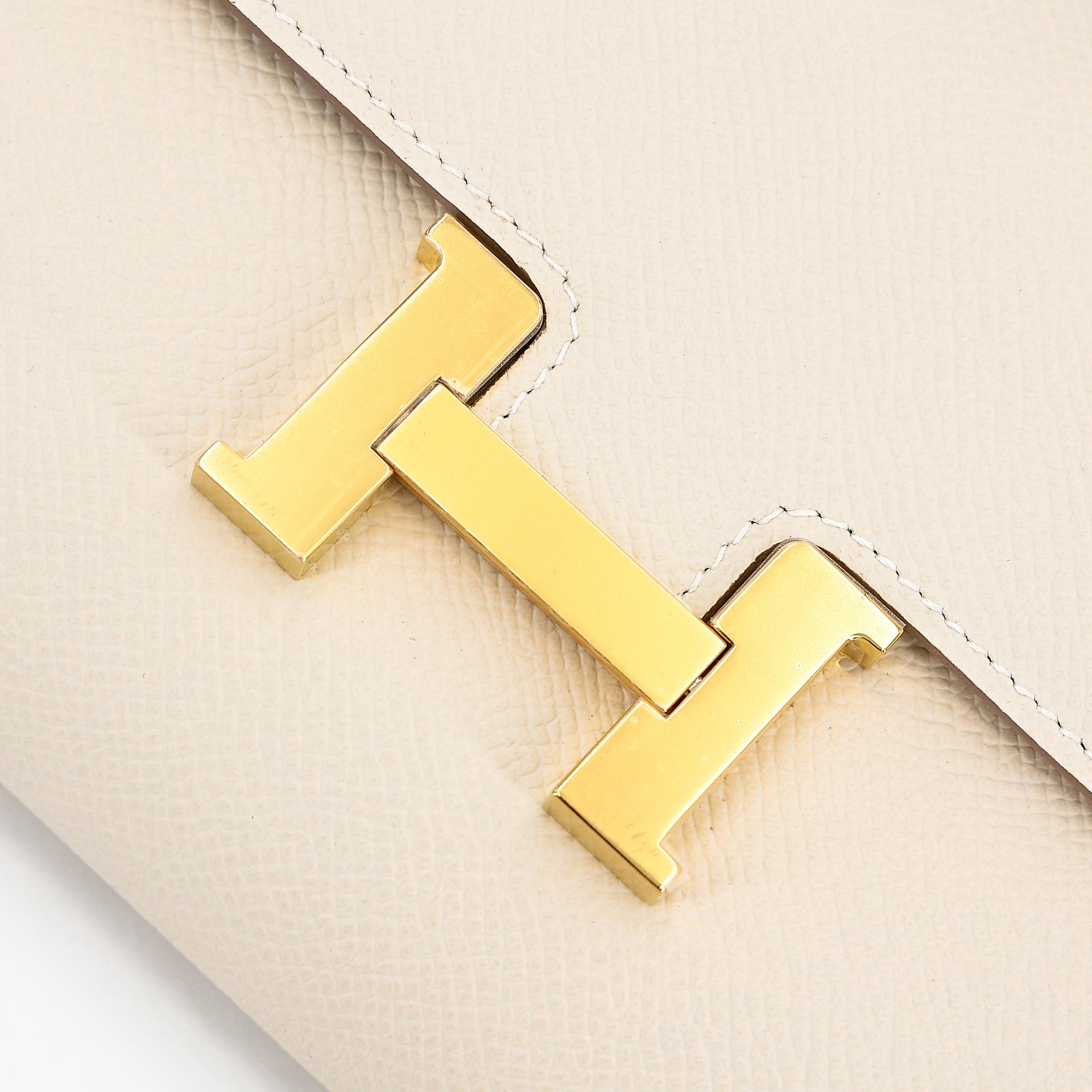 Brand New ( Rank N ) HERMÈS Constance To Go Craie (10) Epsom Gold hardware W (2024) - 7