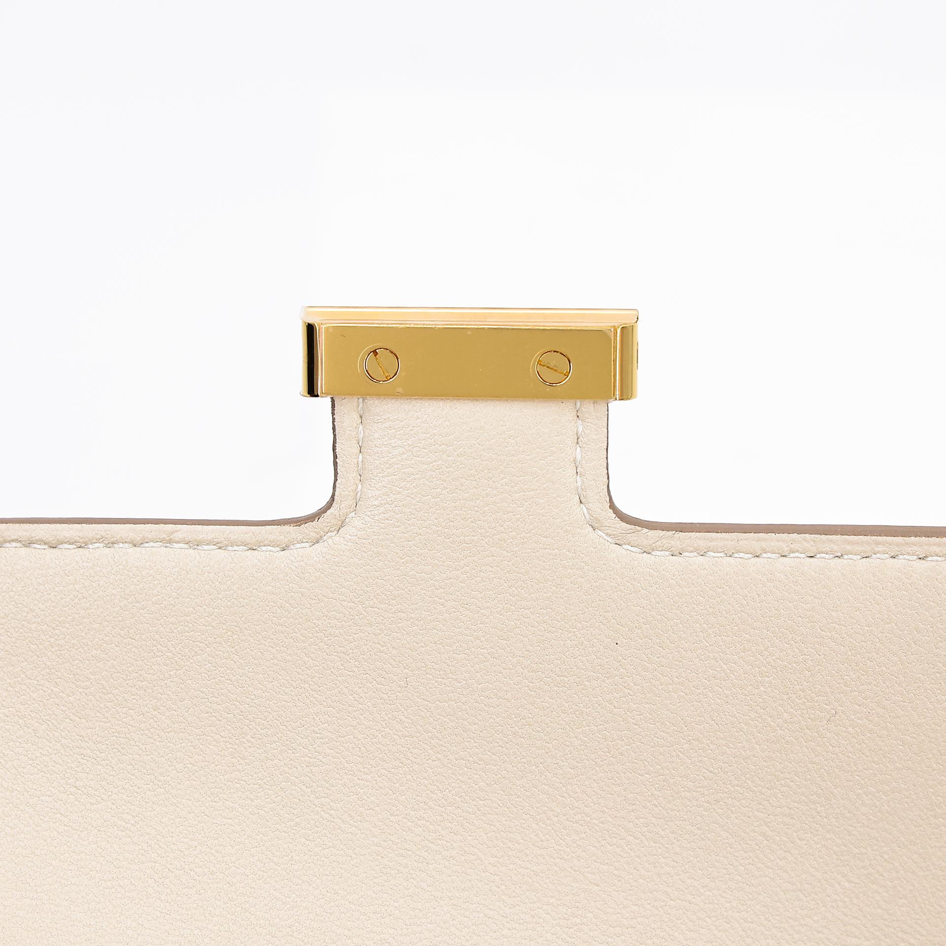 Brand New ( Rank N ) HERMÈS Constance To Go Craie (10) Epsom Gold hardware W (2024) - 8