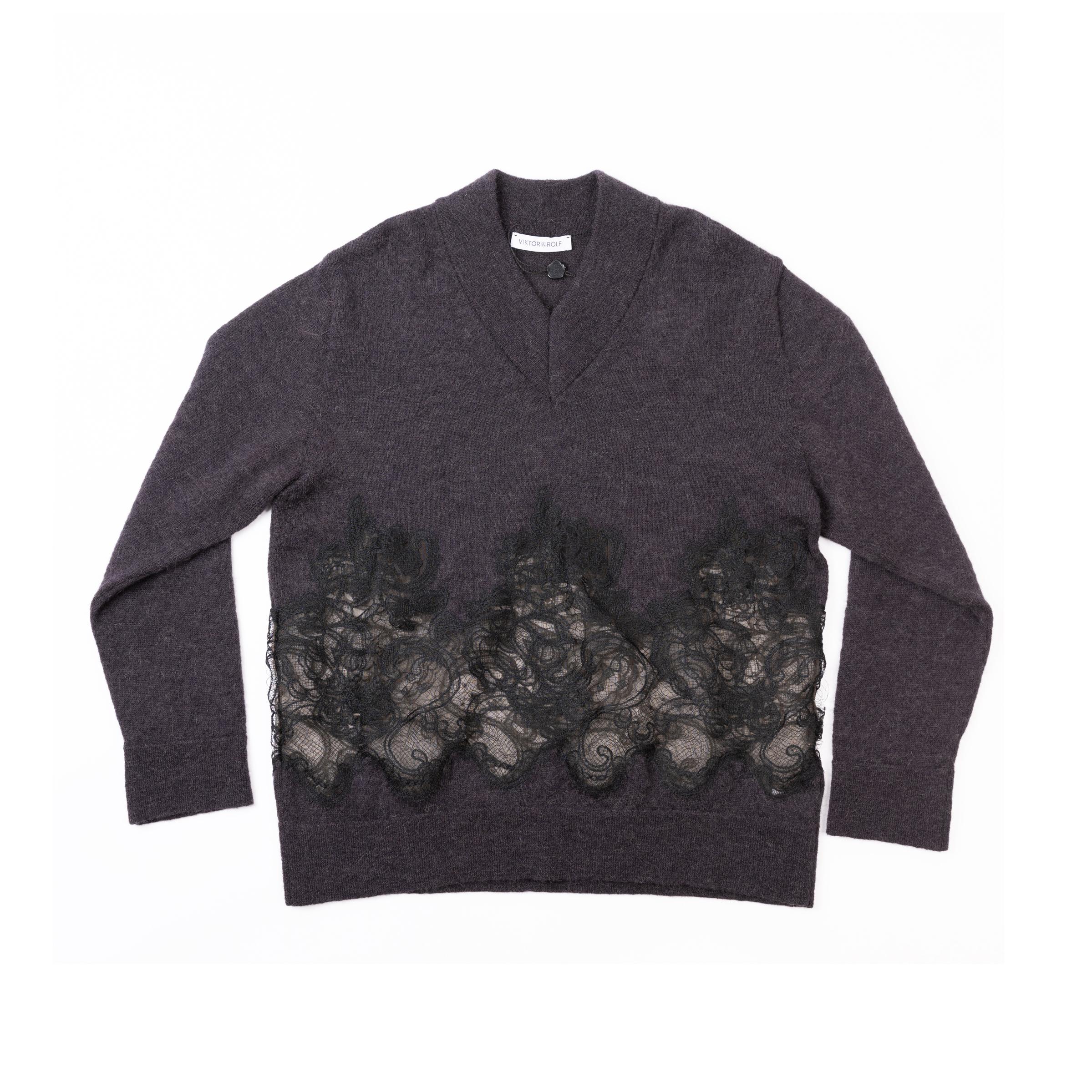 Unused ( Rank NS )VIKTOR & ROLF Graceful Haute Fantaisie Sweater Charcoal - 1