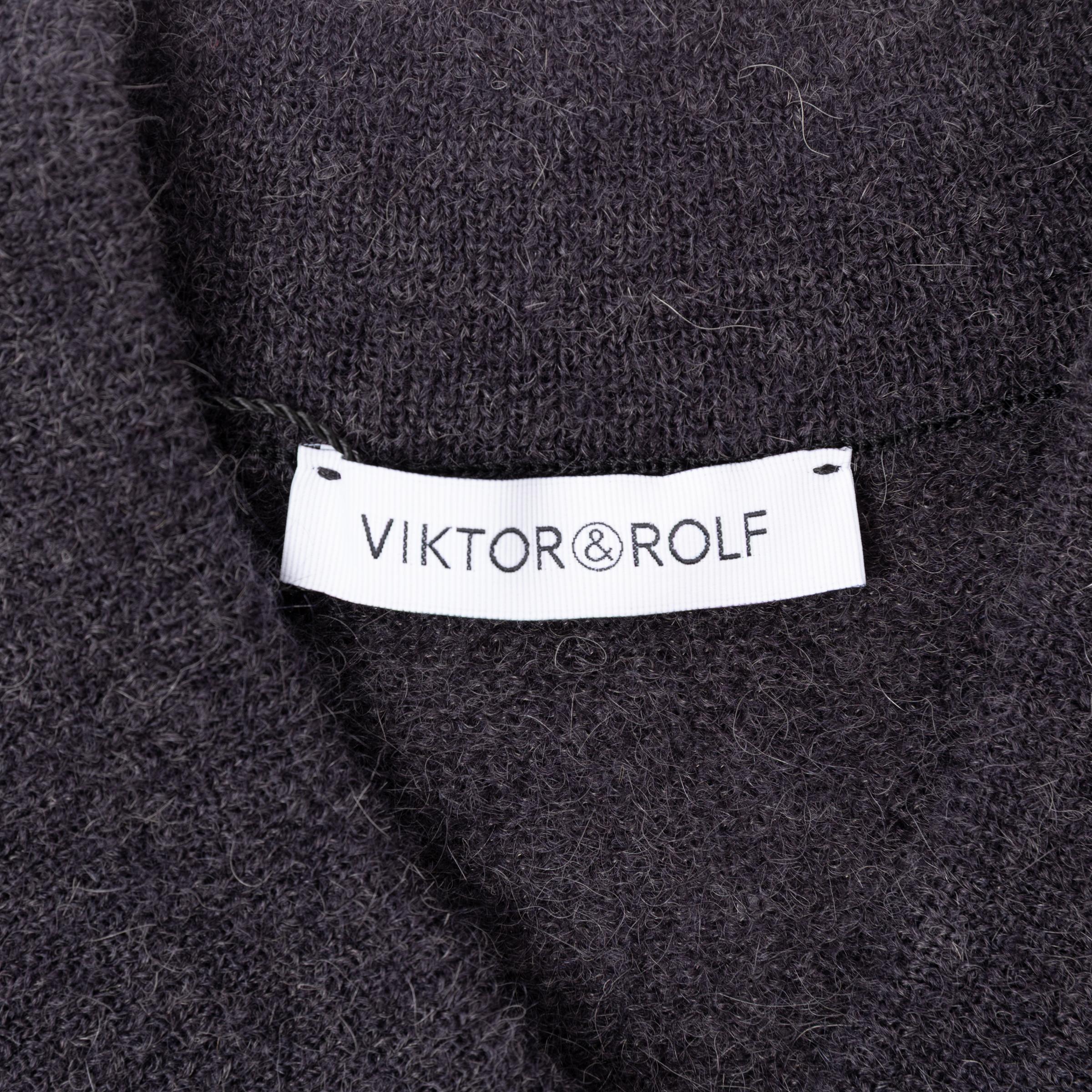 Unused ( Rank NS )VIKTOR & ROLF Graceful Haute Fantaisie Sweater Charcoal - 7