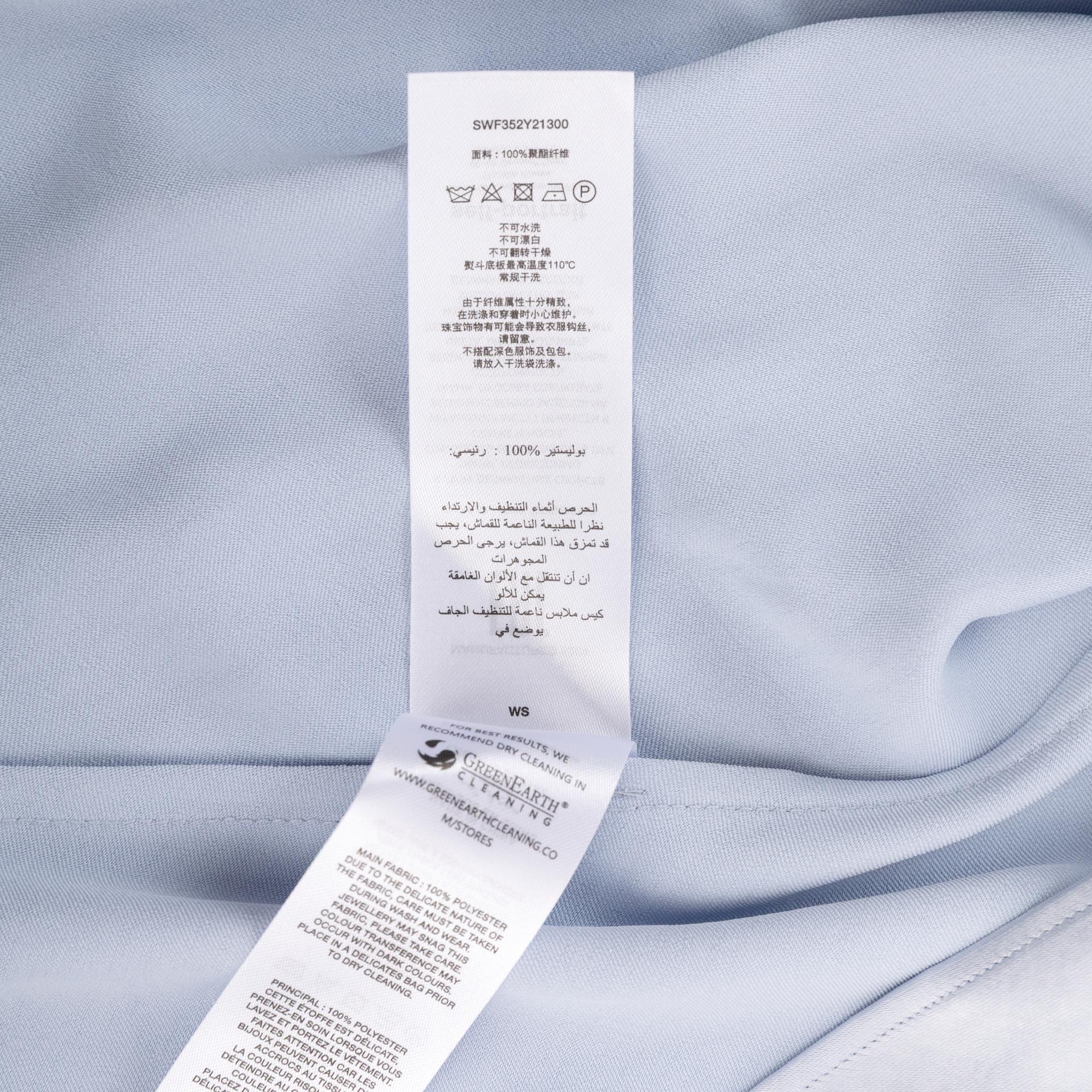 Unused ( Rank NS )SELF-PORTRAIT Blue Satin Flower Maxi Dress Blue - 5