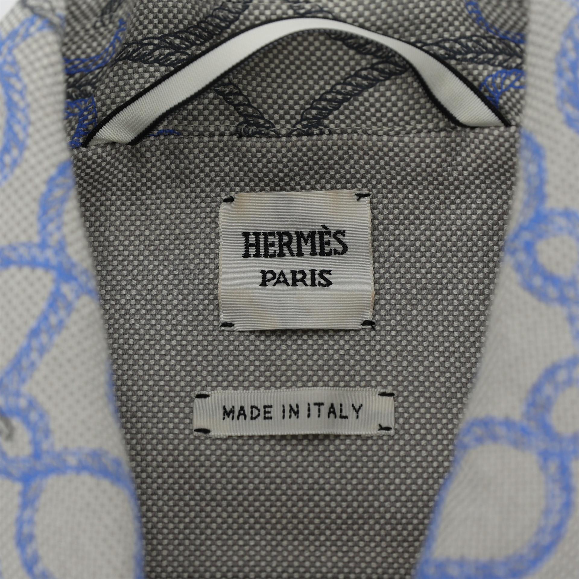 Unused ( Rank NS ) HERMÈS Women's denim jacket Gray Blue Cotton Denim - 5