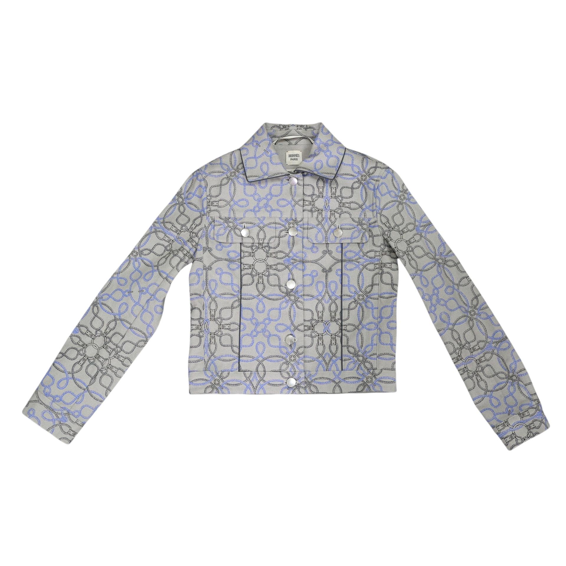 Women's denim jacket Gray Blue
