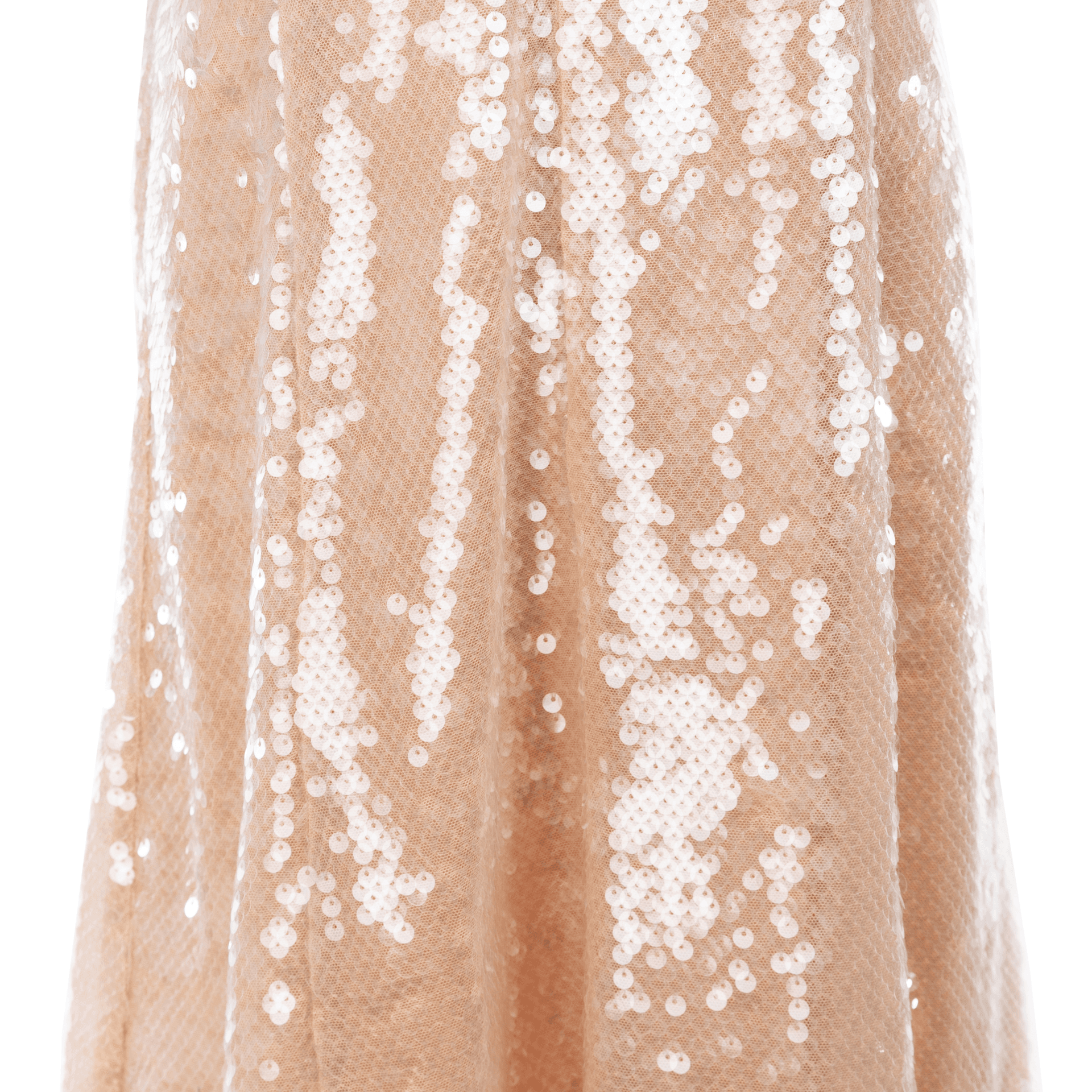 Unused ( Rank NS )SELF-PORTRAIT Gold Sequin Off Shoulder Midi Dress - 4