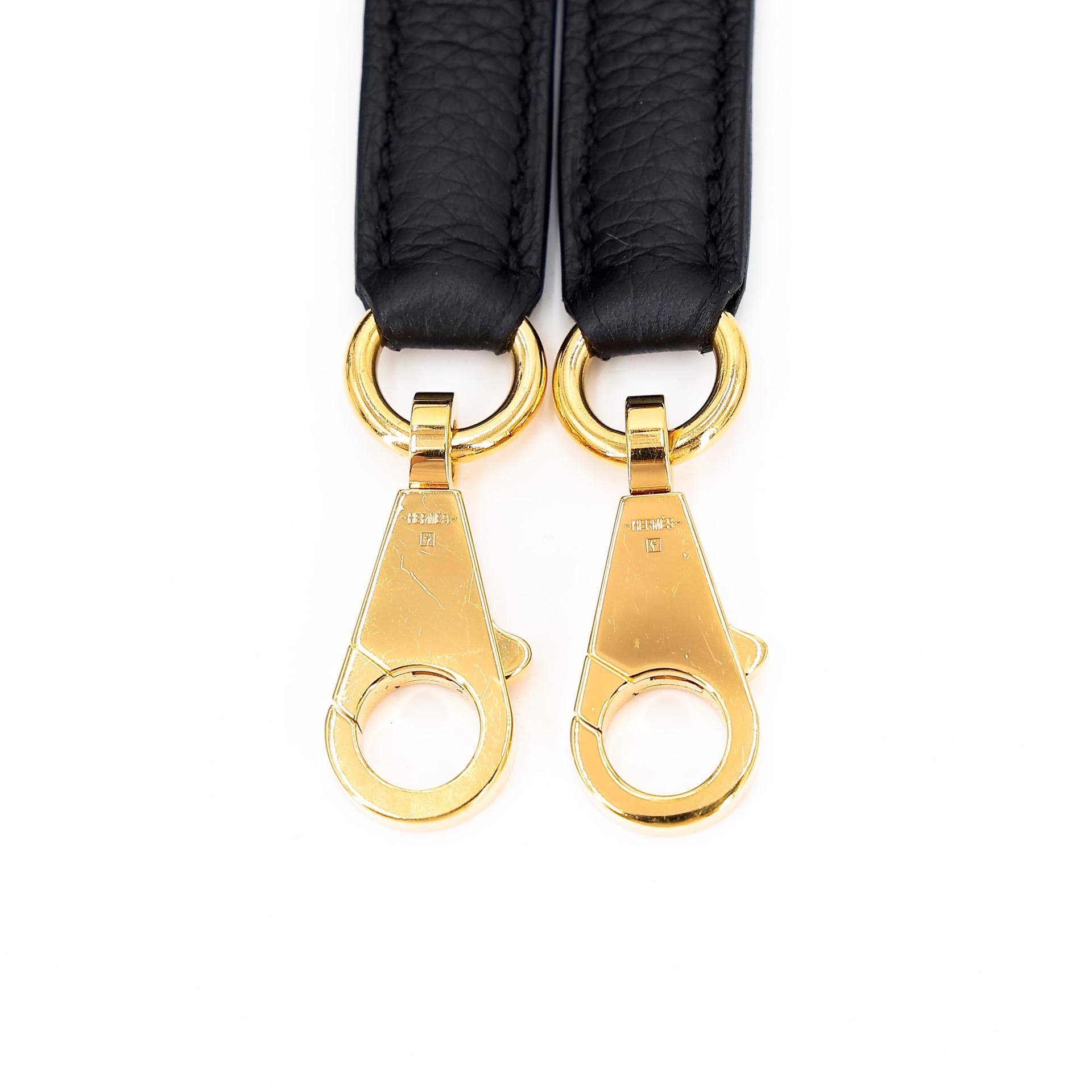 Very Good ( Rank A) HERMÈS Kelly 25 Touch Black (89) Togo Lizard Gold hardware Z (2021) - 23