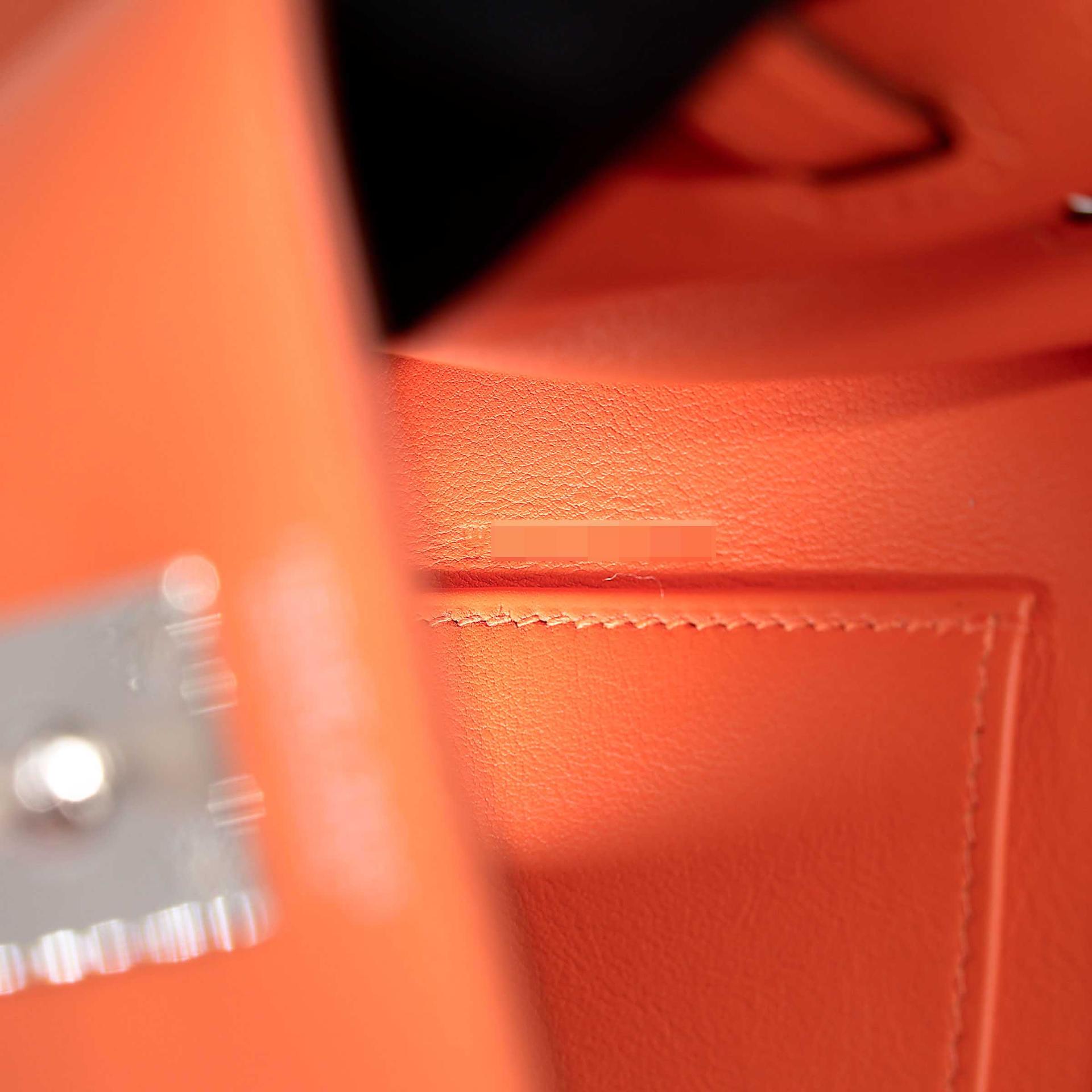 Brand New ( Rank N ) HERMÈS Kelly Danse Orange (93) Swift Palladium hardware W (2024) - 11