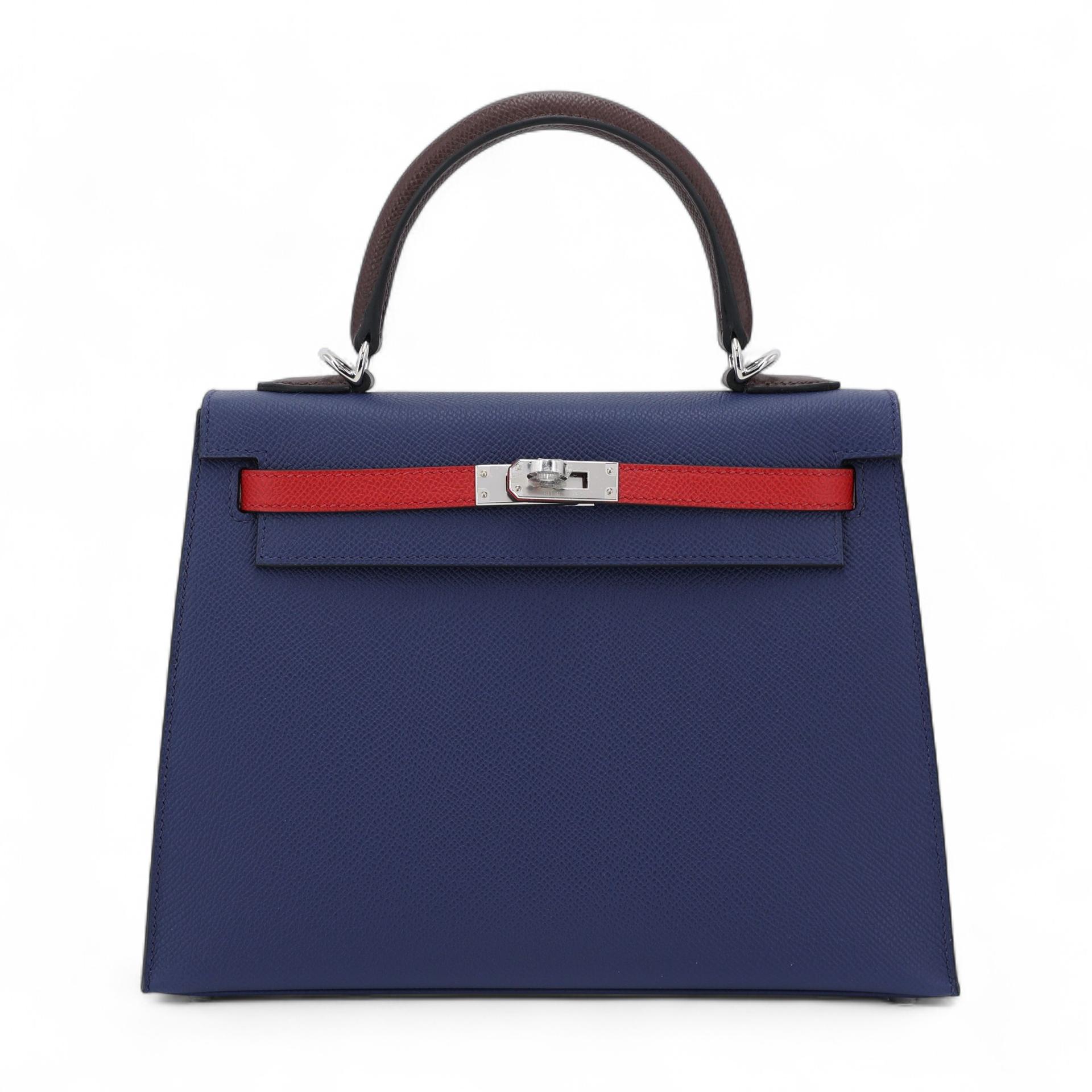 Kelly 25 Sellier Rouge Sellier (0G) Rouge Piment (5X) Bleu Saphir (73)