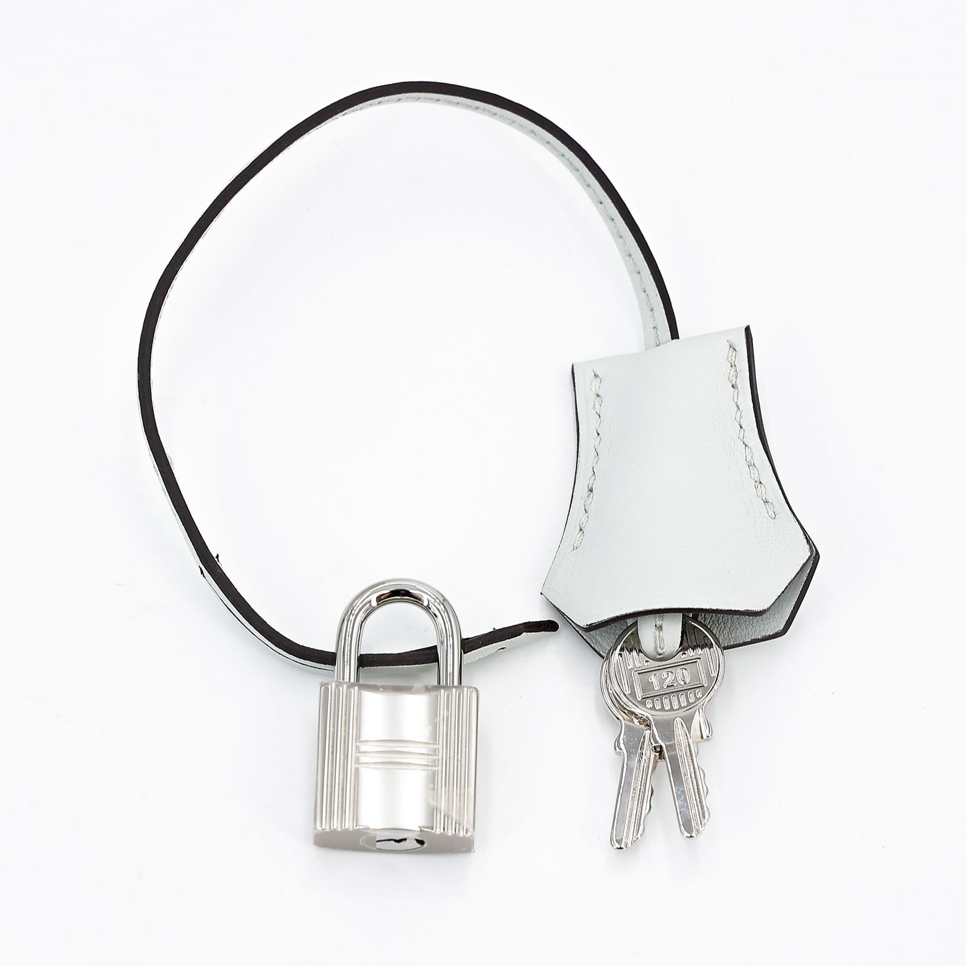 Brand New ( Rank N ) HERMÈS Birkin 30 Gris Platine (N4) Canvas Swift Palladium hardware K (2025) - 15