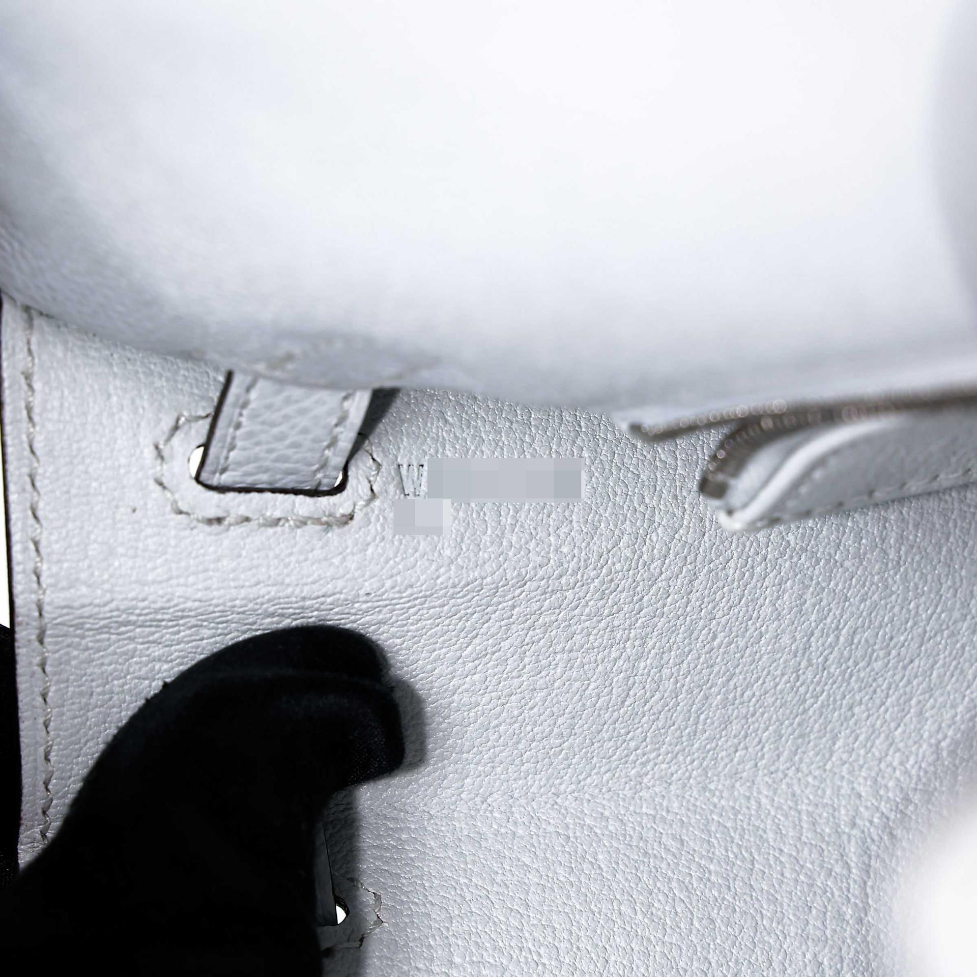 Excellent ( Rank SA ) HERMÈS Kelly 25 Sellier Gris Platine (N4) Epsom Electrum hardware W (2024) - 16