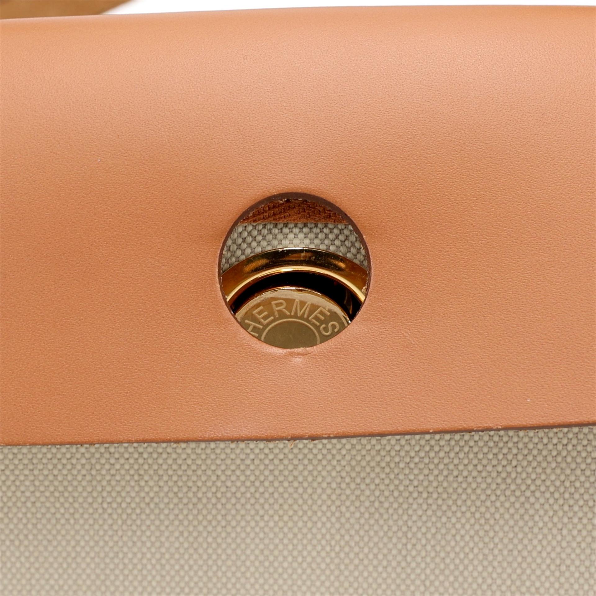 Unused ( Rank NS ) HERMÈS Herbag Zip 31 PM Natural (27) Vache Hunter Canvas Gold hardware Z (2021) - 16