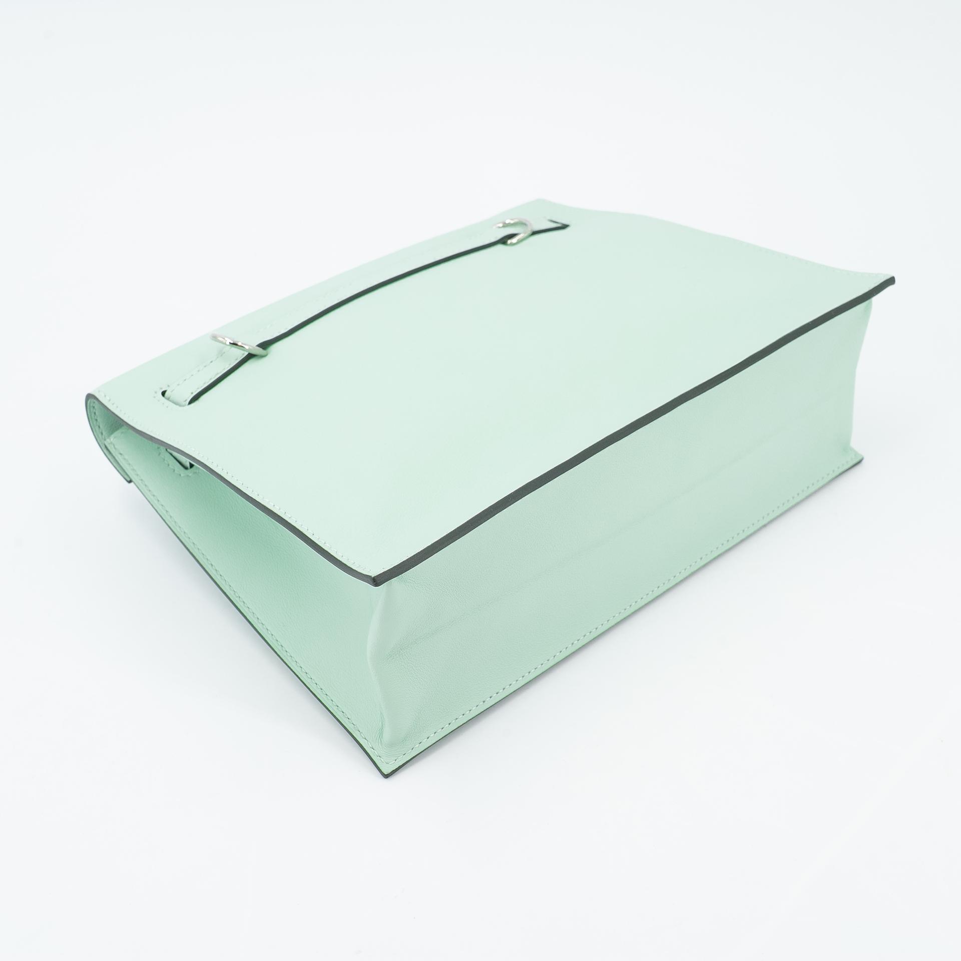 Brand New ( Rank N ) HERMÈS Kelly Danse Vert Peppermint (N3) Swift Palladium hardware K (2025) - 7