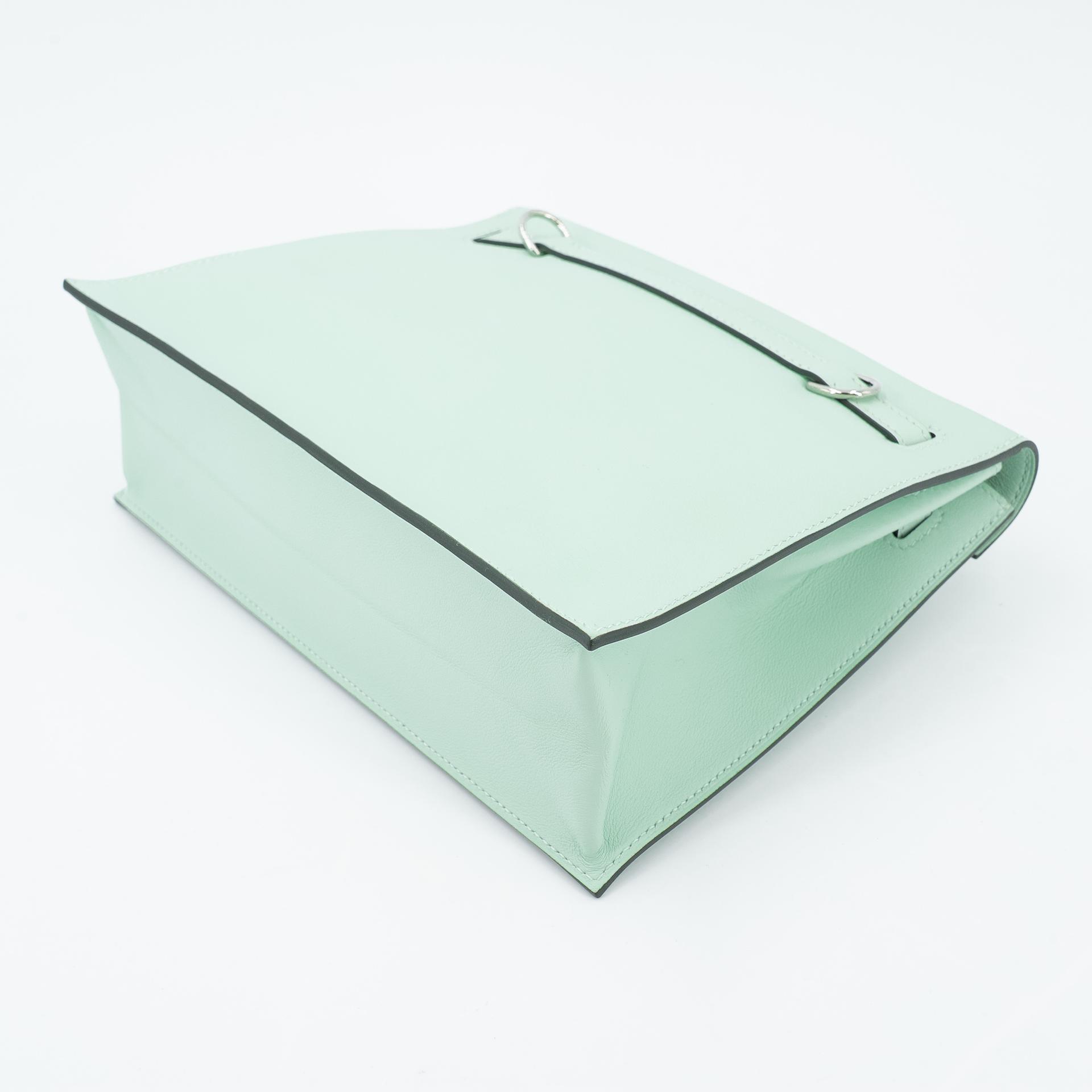 Brand New ( Rank N ) HERMÈS Kelly Danse Vert Peppermint (N3) Swift Palladium hardware K (2025) - 6
