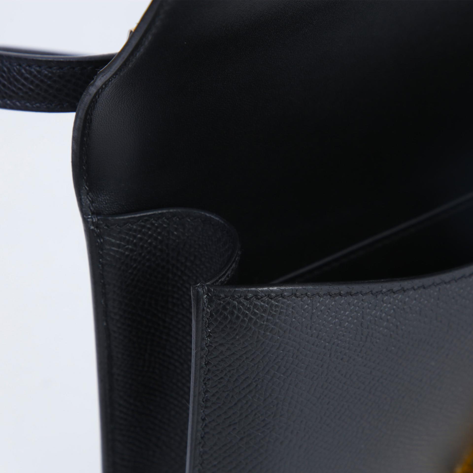 Brand New ( Rank N ) HERMÈS Constance Elan 2024 Noir (89) Epsom Gold hardware K (2025) - 13