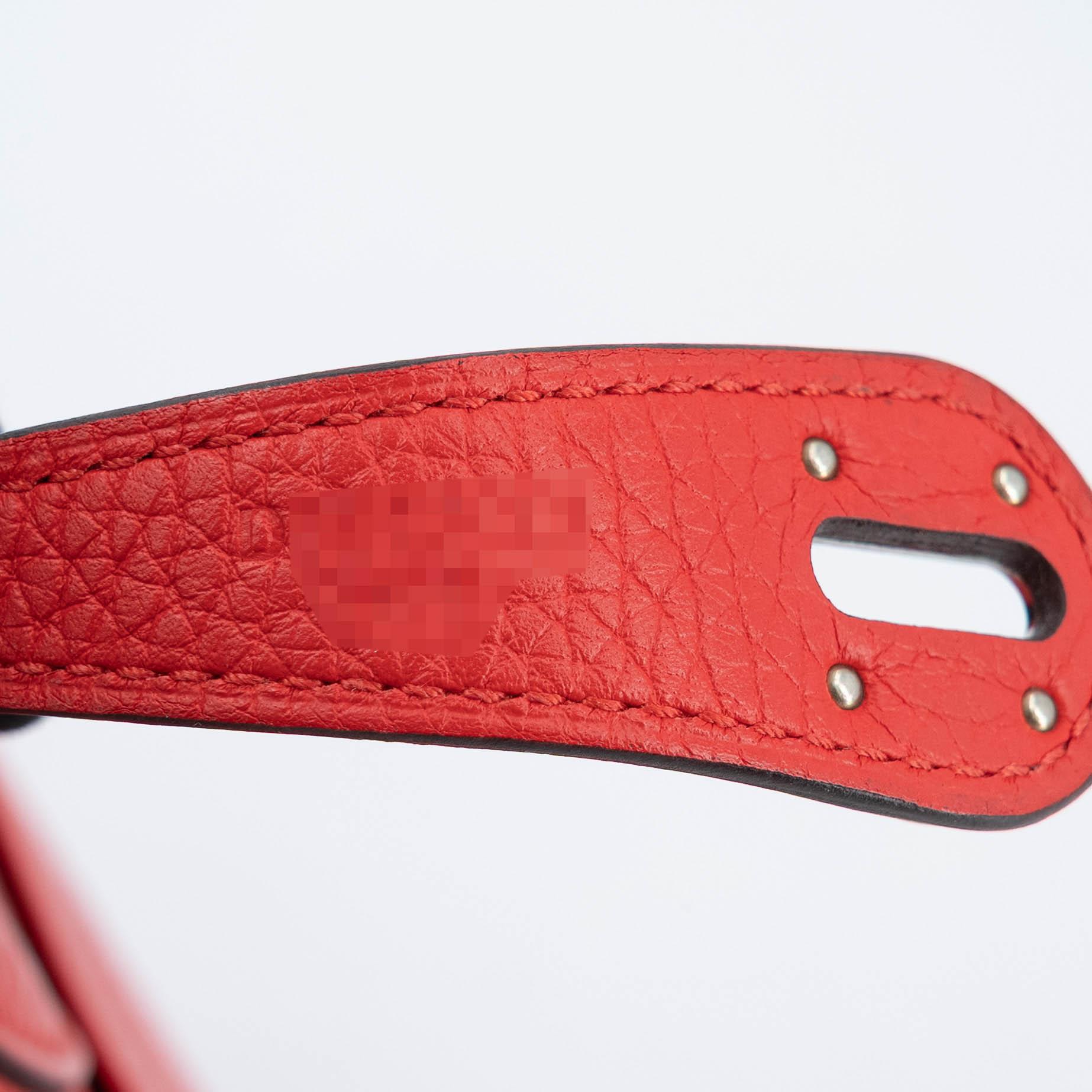 Very Good ( Rank A) HERMÈS Lindy 26 Rouge de Coeur (S3) Clemence Palladium hardware D (2019) - 16