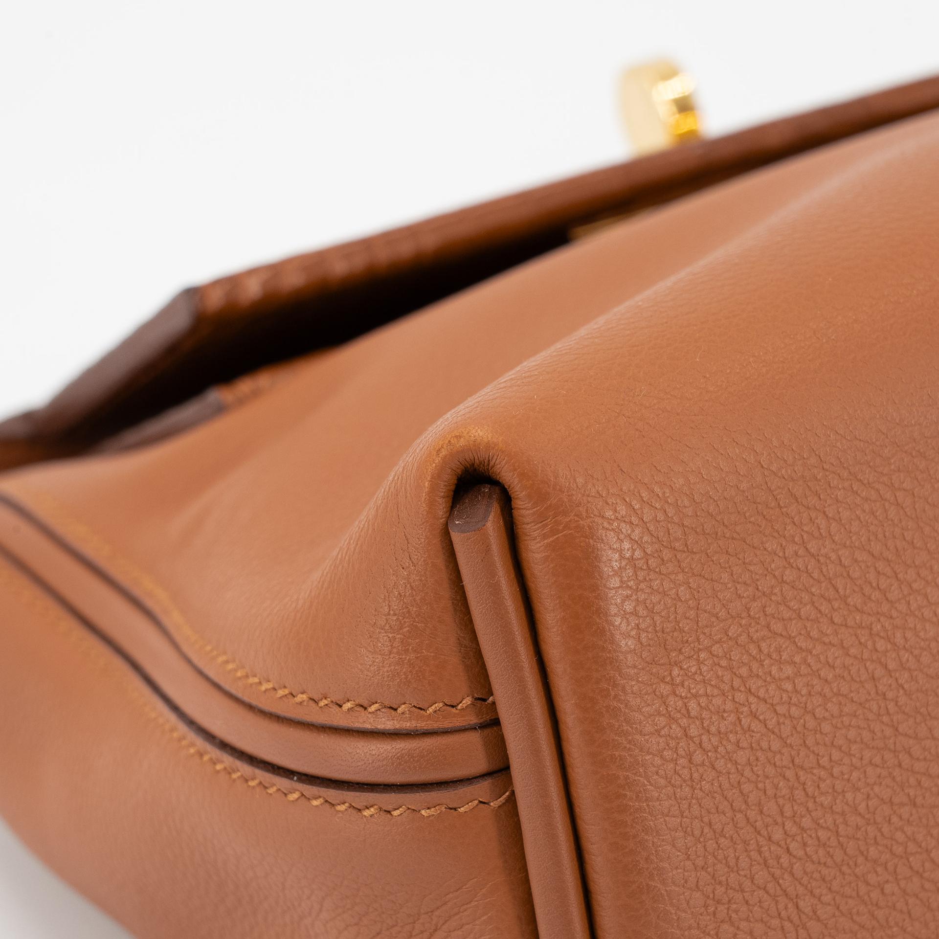 Very Good ( Rank A) HERMÈS 24/24 - 21 mini Touch Gold (37) Evercolor Matte Alligator Gold hardware U (2022) - 12