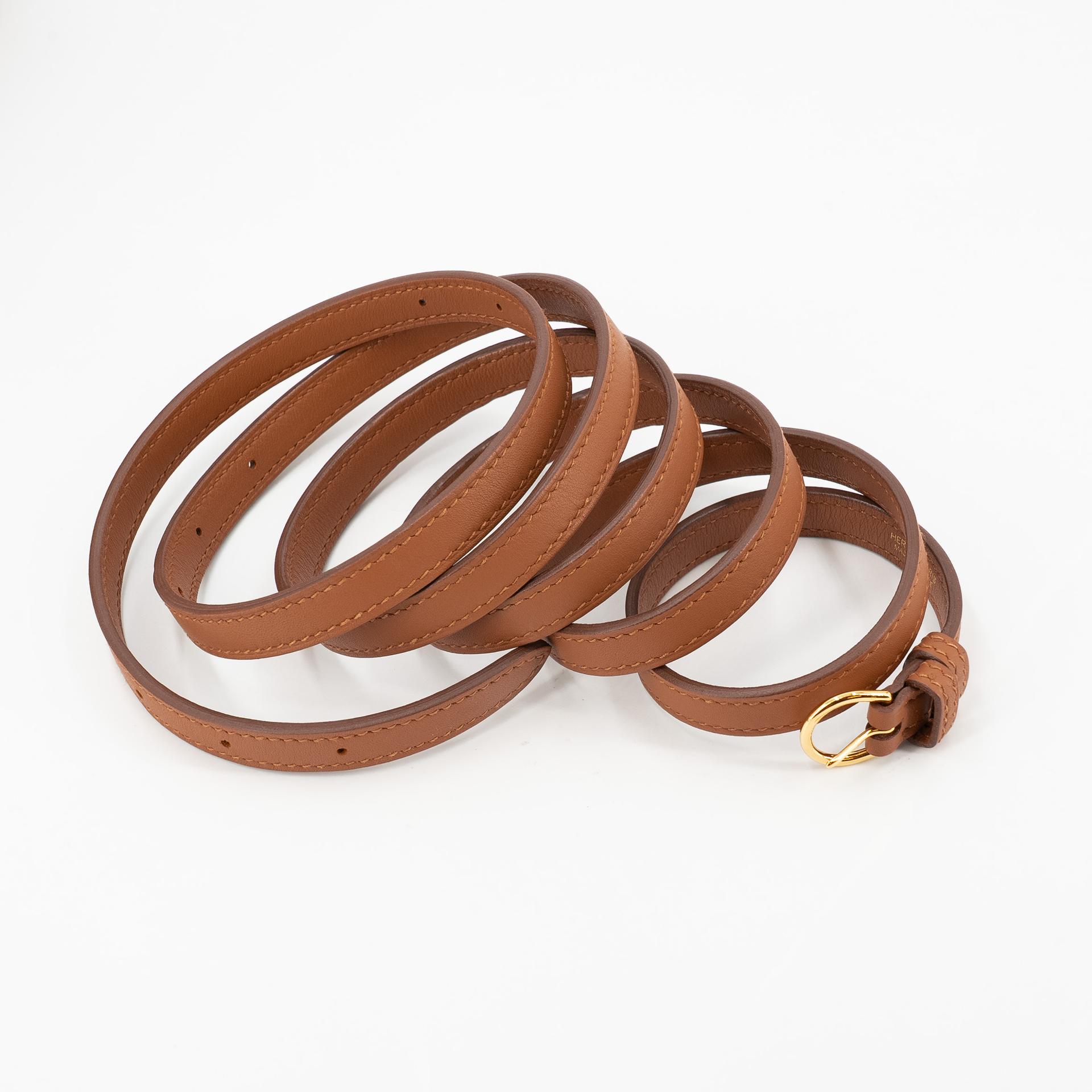 Very Good ( Rank A) HERMÈS 24/24 - 21 mini Touch Gold (37) Evercolor Matte Alligator Gold hardware U (2022) - 24