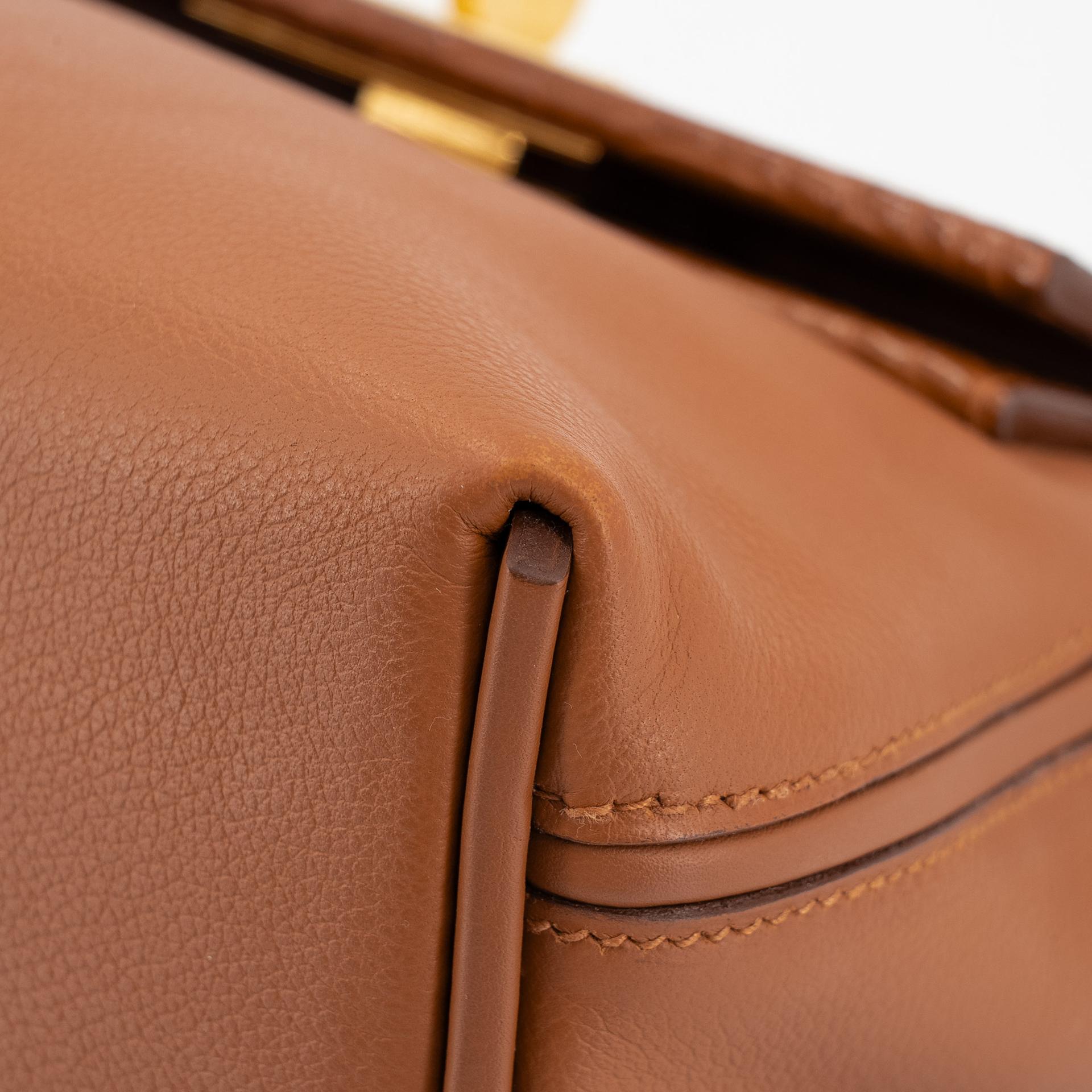 Very Good ( Rank A) HERMÈS 24/24 - 21 mini Touch Gold (37) Evercolor Matte Alligator Gold hardware U (2022) - 11