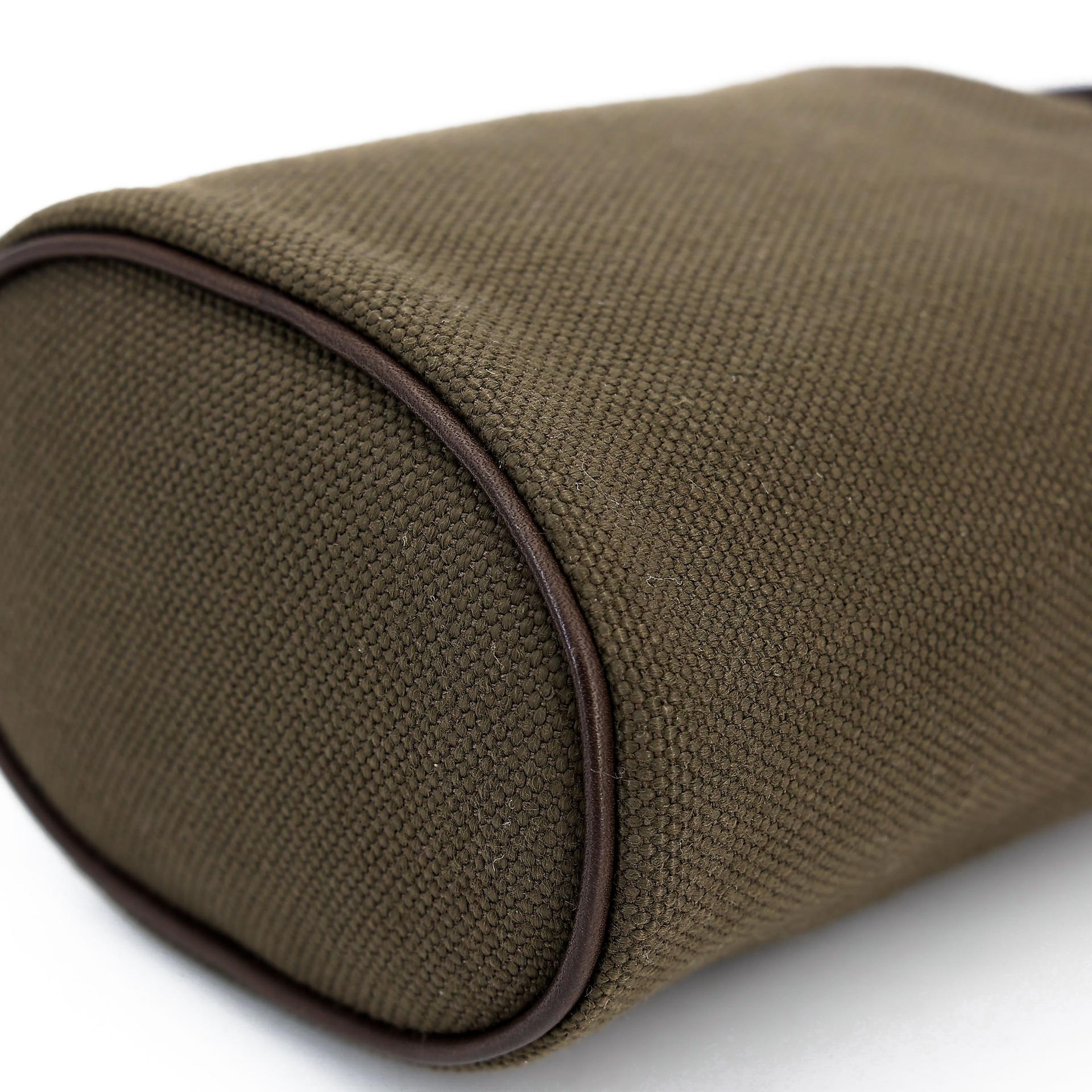 Unused ( Rank NS ) HERMÈS On-The-Go Dog Pouch Kaki (P8) Feu (9J) Canvas Palladium hardware B (2023) - 13
