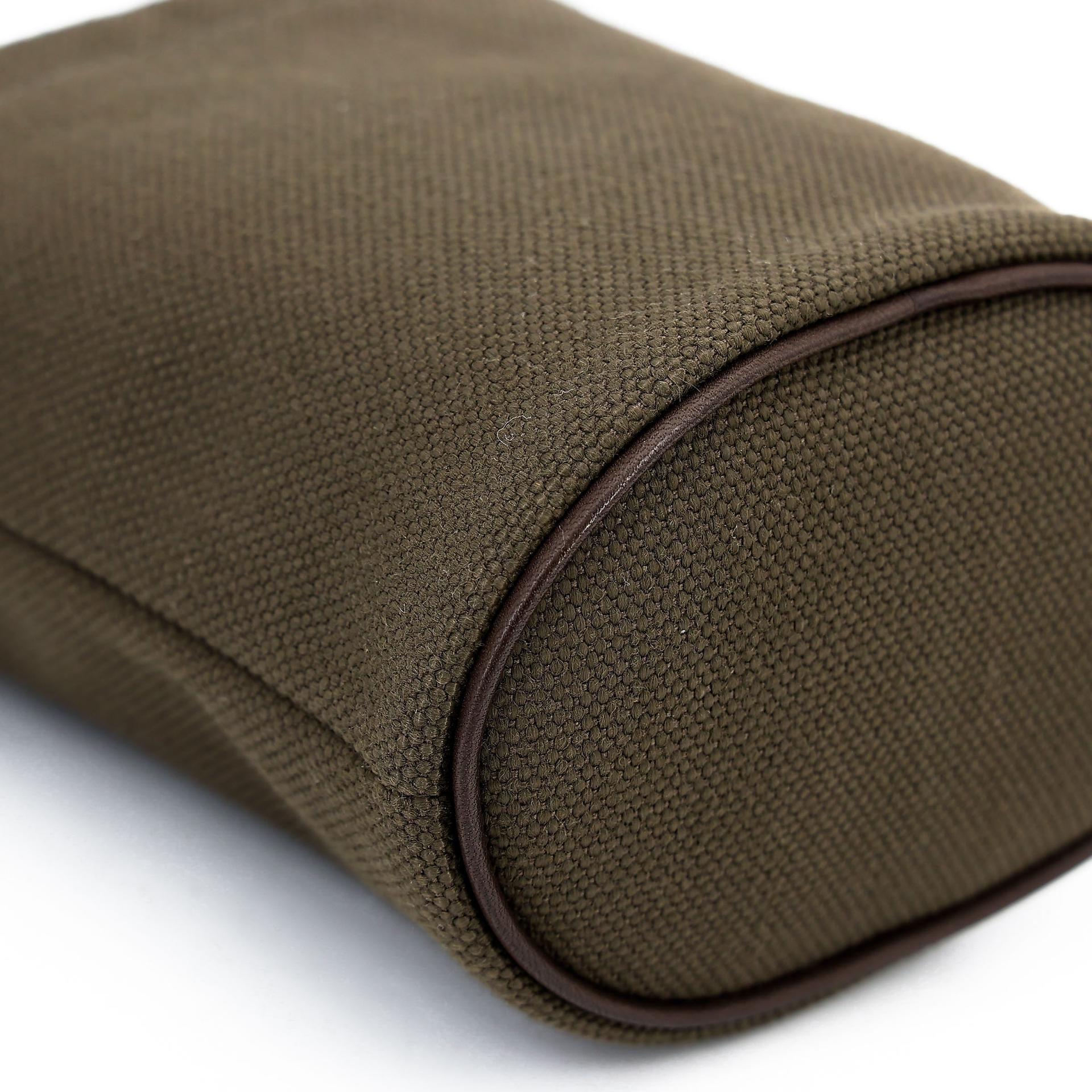 Unused ( Rank NS ) HERMÈS On-The-Go Dog Pouch Kaki (P8) Feu (9J) Canvas Palladium hardware B (2023) - 14