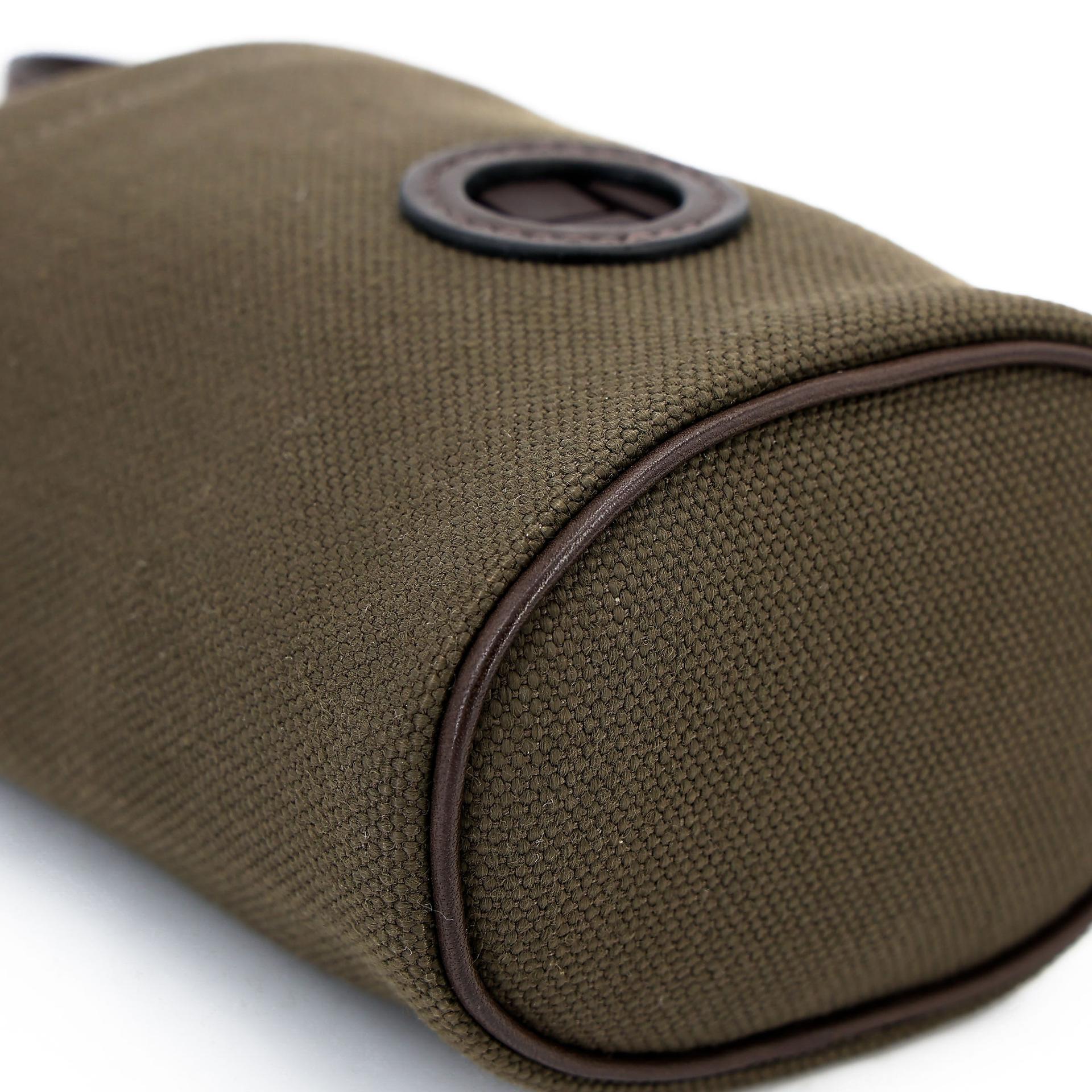 Unused ( Rank NS ) HERMÈS On-The-Go Dog Pouch Kaki (P8) Feu (9J) Canvas Palladium hardware B (2023) - 12