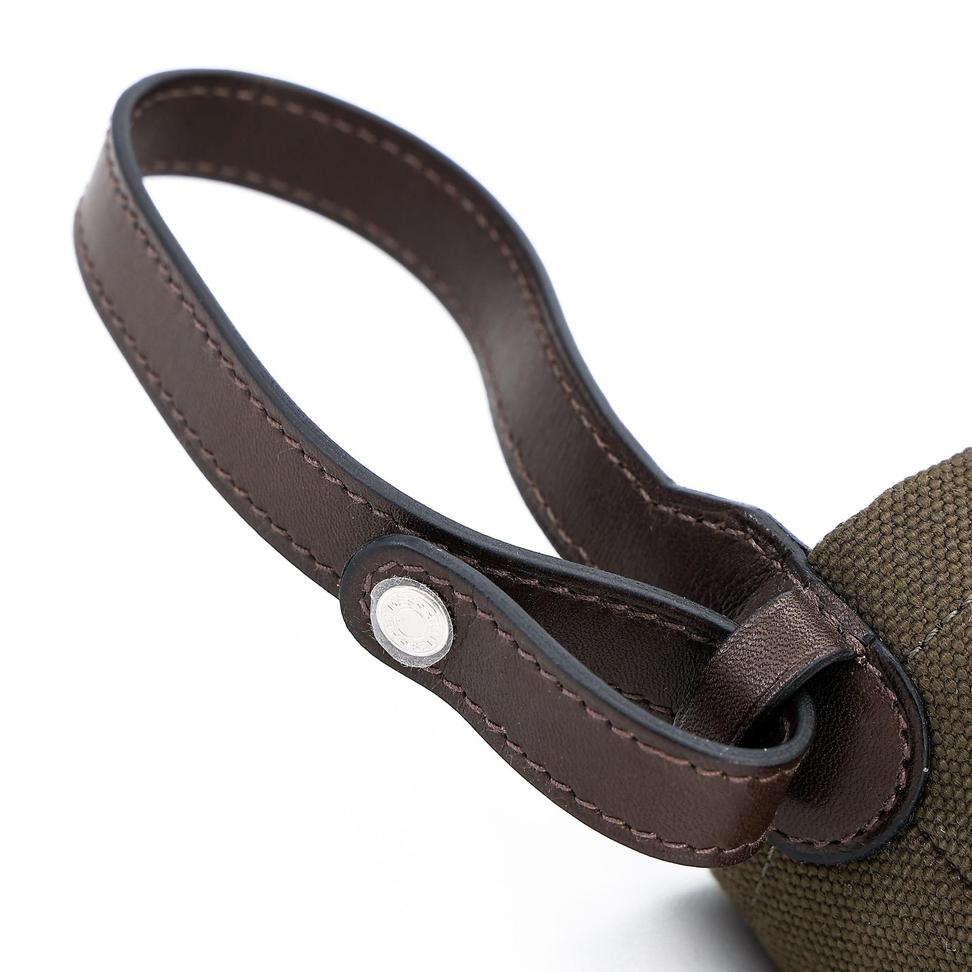 Unused ( Rank NS ) HERMÈS On-The-Go Dog Pouch Kaki (P8) Feu (9J) Canvas Palladium hardware B (2023) - 4