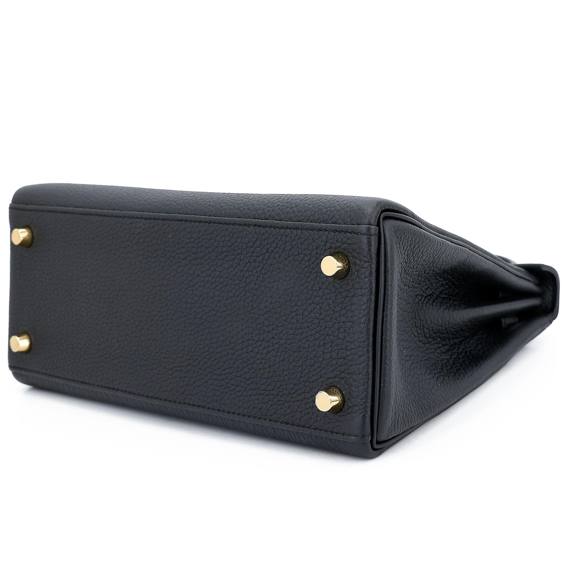 Brand New ( Rank N ) HERMÈS Kelly 25 Noir (89) Togo Gold hardware K (2025) - 6