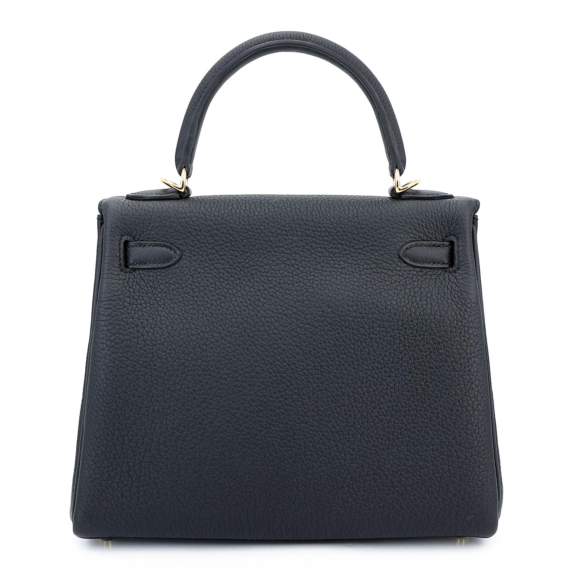 Brand New ( Rank N ) HERMÈS Kelly 25 Noir (89) Togo Gold hardware K (2025) - 2