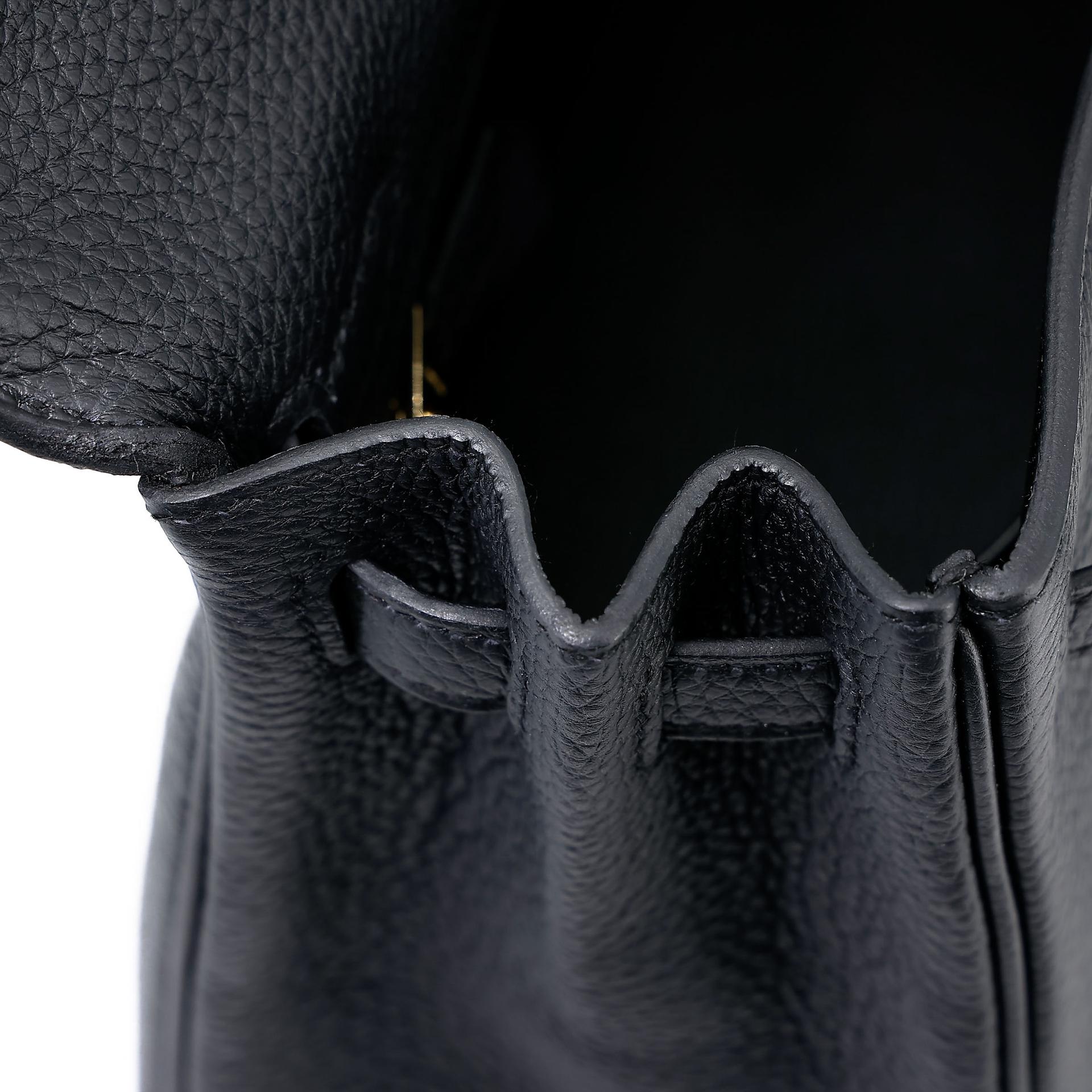 Brand New ( Rank N ) HERMÈS Kelly 25 Noir (89) Togo Gold hardware K (2025) - 16