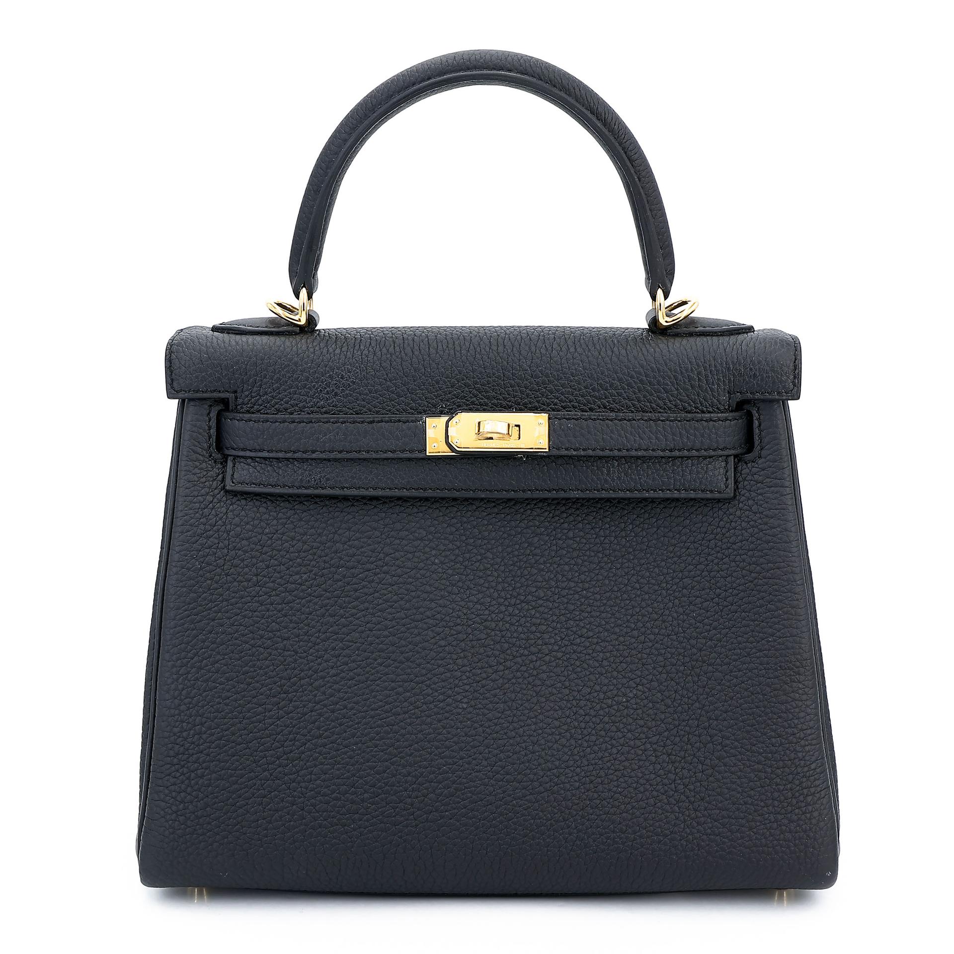 Brand New ( Rank N ) HERMÈS Kelly 25 Noir (89) Togo Gold hardware K (2025) - 1