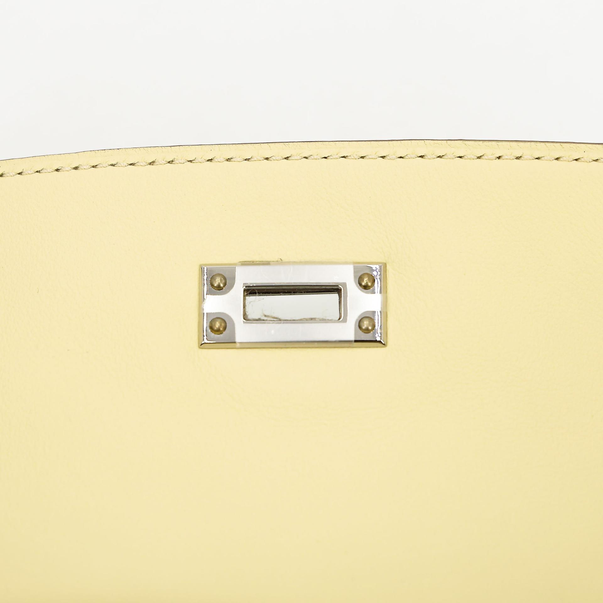 Excellent ( Rank SA ) HERMÈS Kelly Danse Jaune milton (i8) Swift Palladium hardware K (2025) - 13