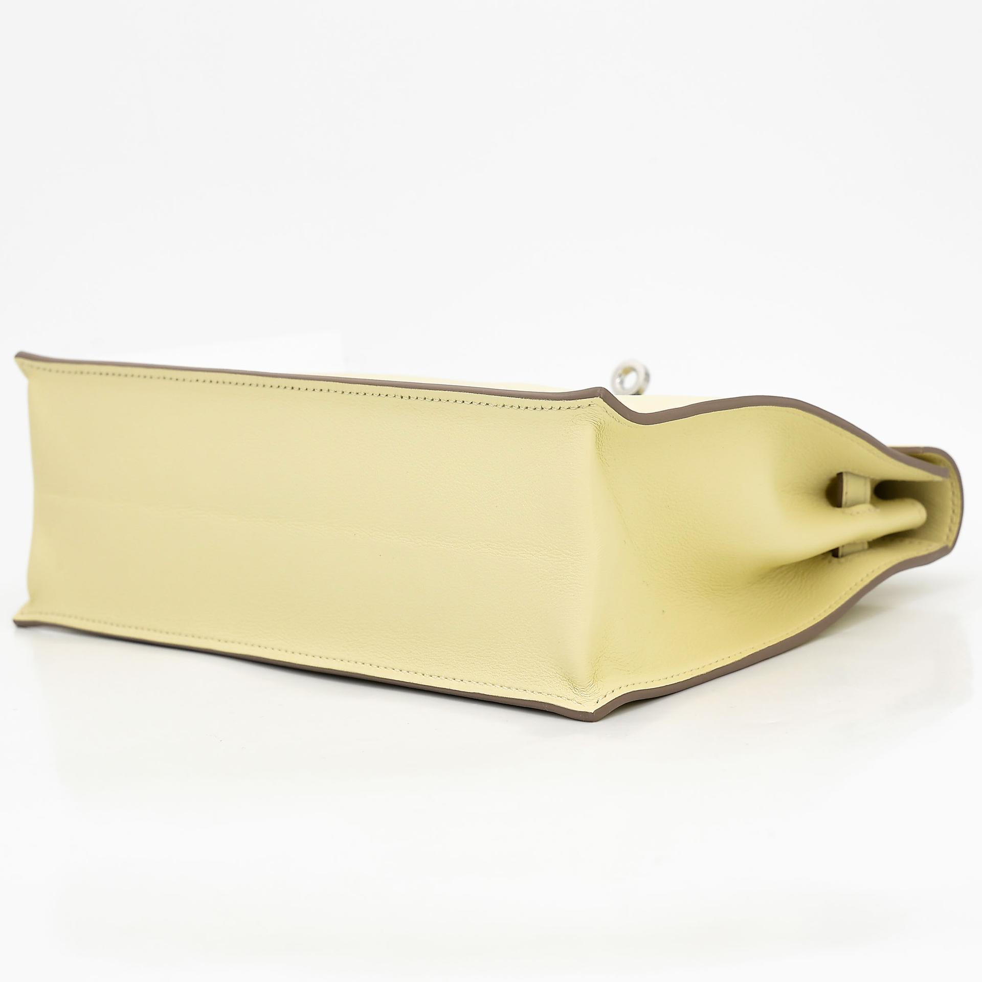 Excellent ( Rank SA ) HERMÈS Kelly Danse Jaune milton (i8) Swift Palladium hardware K (2025) - 5