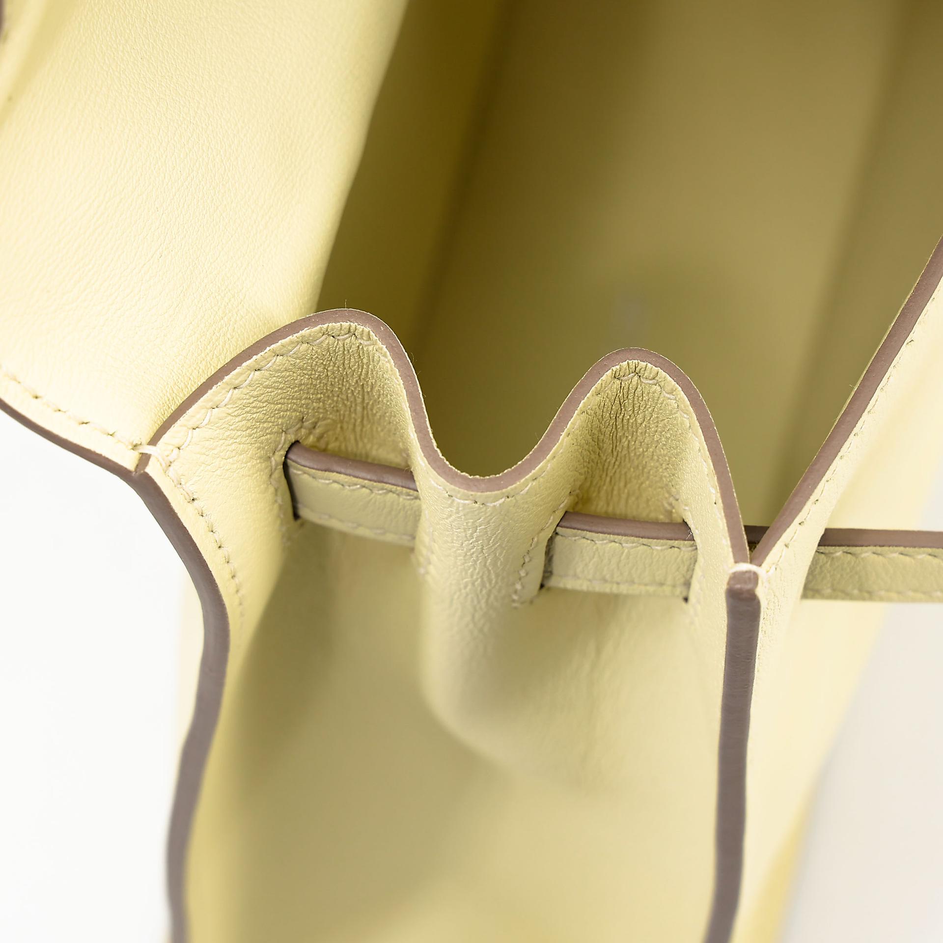 Excellent ( Rank SA ) HERMÈS Kelly Danse Jaune milton (i8) Swift Palladium hardware K (2025) - 18
