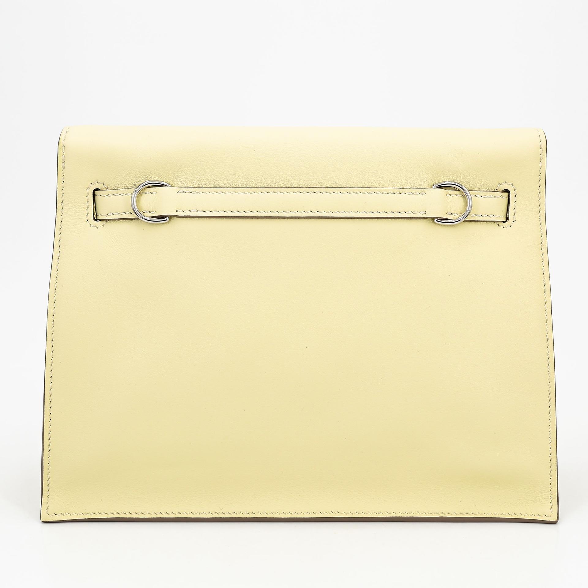 Excellent ( Rank SA ) HERMÈS Kelly Danse Jaune milton (i8) Swift Palladium hardware K (2025) - 2