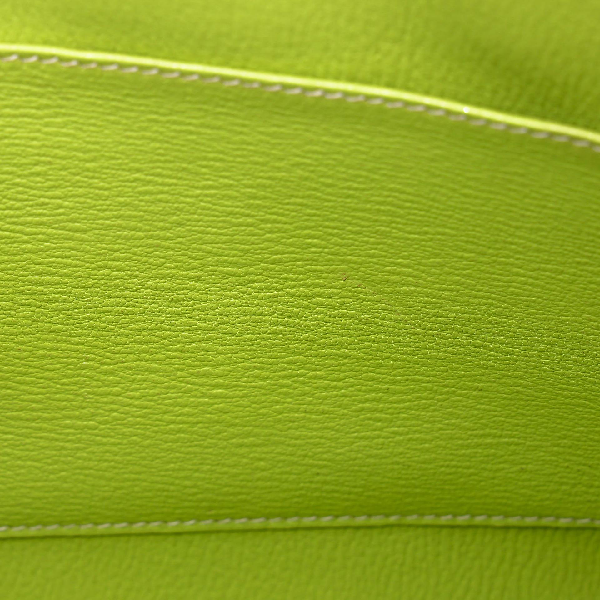 A美品 HERMÈS 愛馬仕 馬蹄印定制 Birkin 30 18 大象灰 Etoupe 6R 奇異果綠 Kiwi Epsom牛皮 拉絲銀扣 □P刻 2012年 - 32