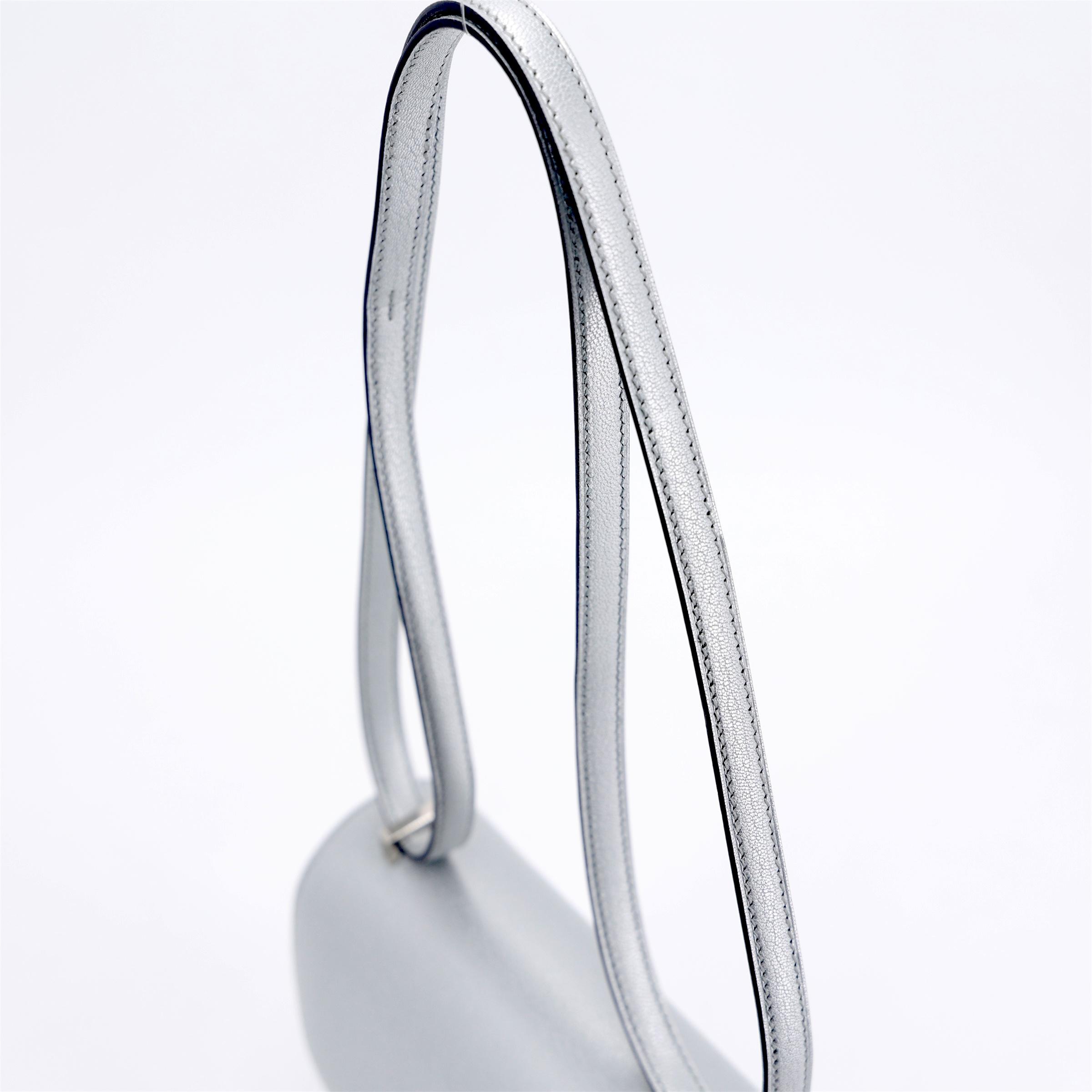 Brand New ( Rank N ) HERMÈS Constance Mini Argent (05) Chamkila Palladium hardware K (2025) - 5