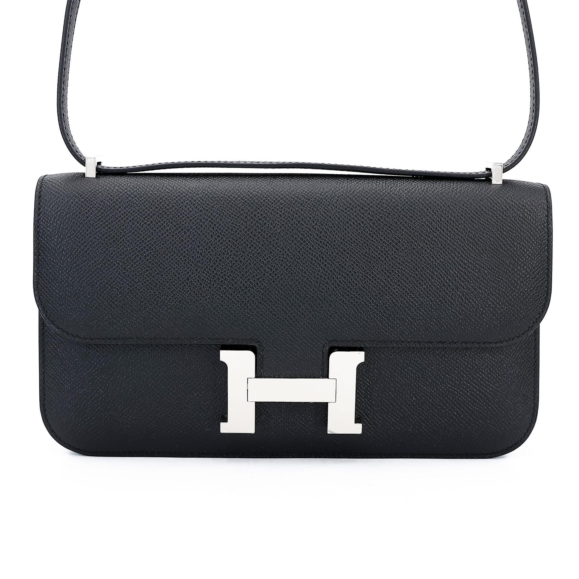 Brand New ( Rank N ) HERMÈS Constance Elan Noir (89) Epsom Palladium hardware K (2025) - 1