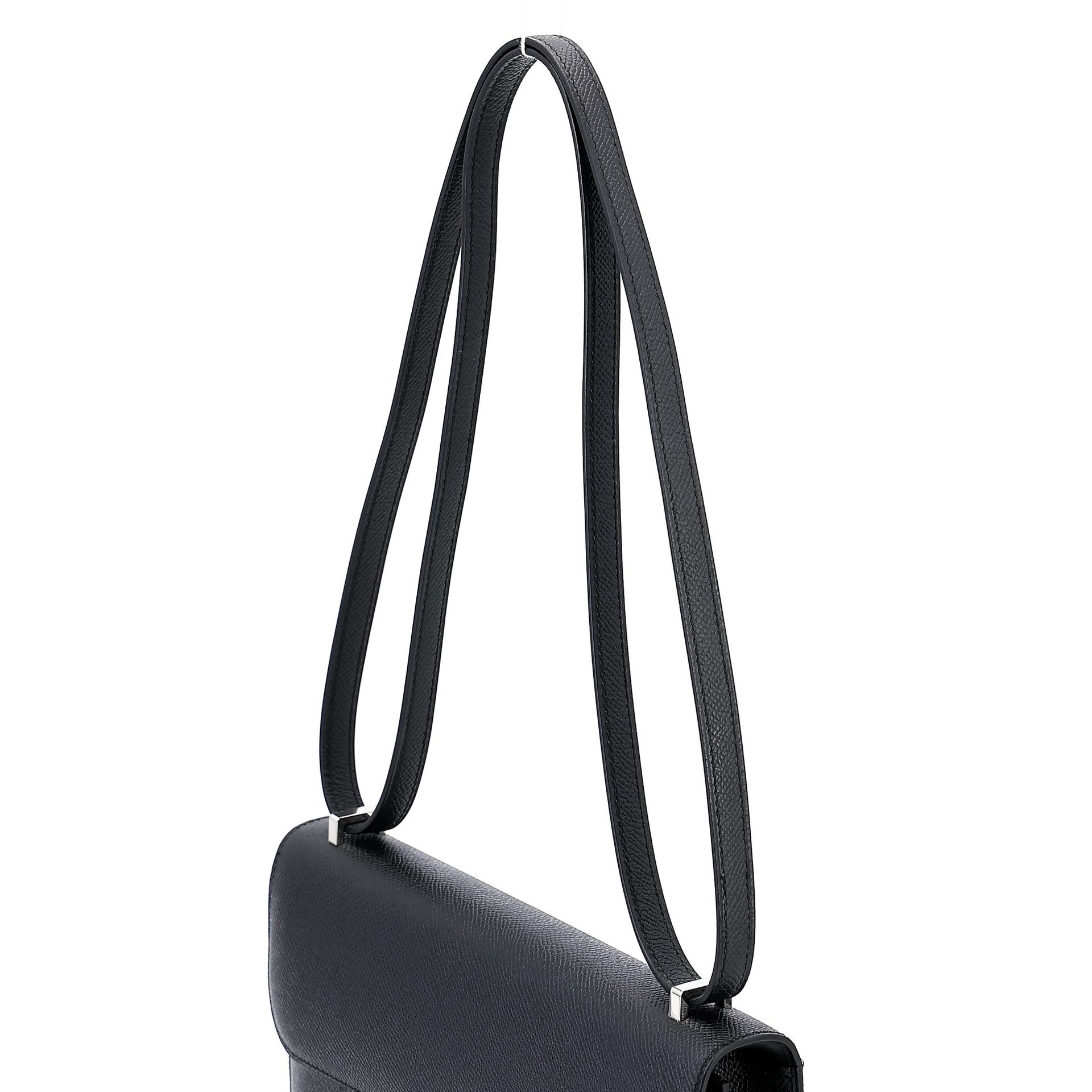 Brand New ( Rank N ) HERMÈS Constance Elan Noir (89) Epsom Palladium hardware K (2025) - 4