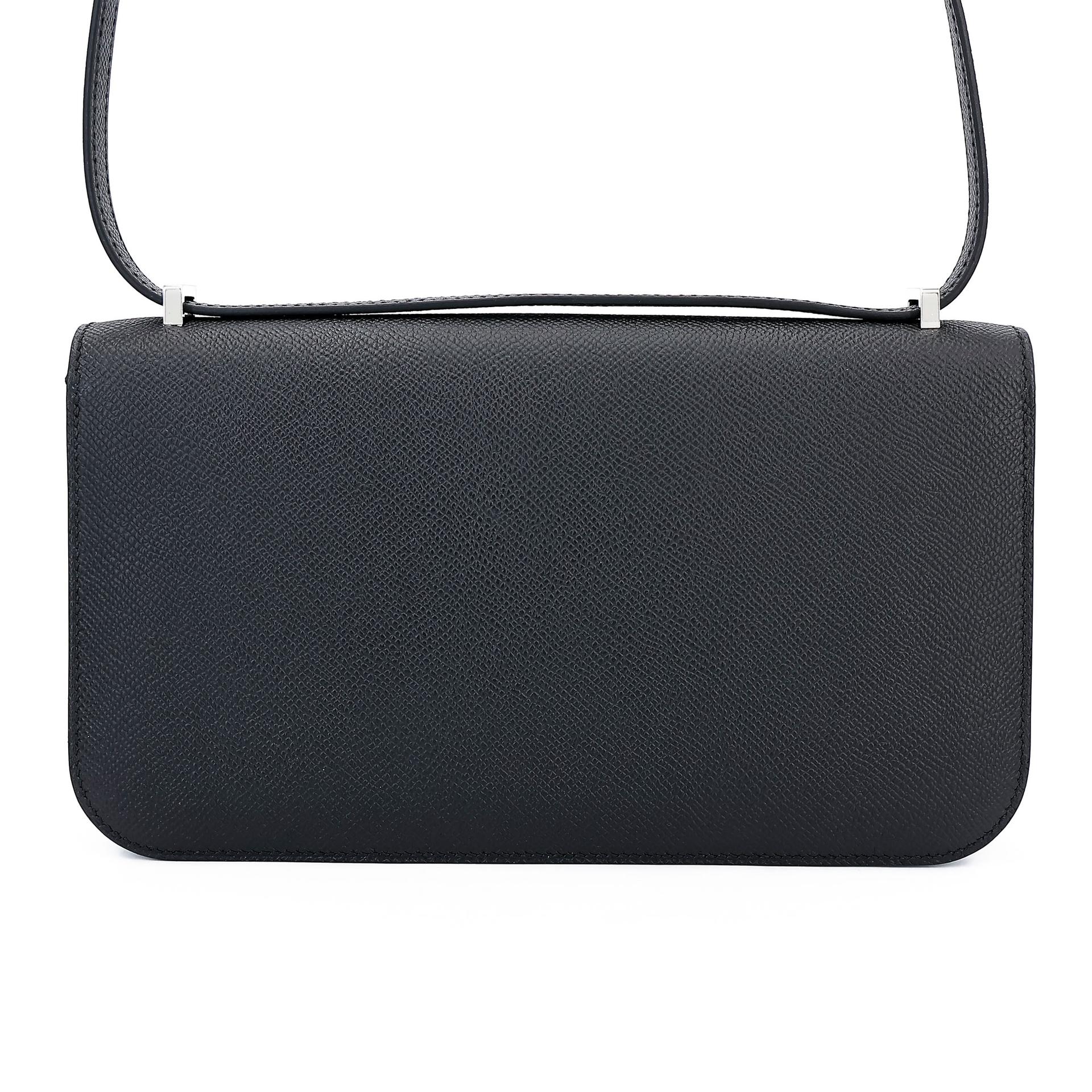 Brand New ( Rank N ) HERMÈS Constance Elan Noir (89) Epsom Palladium hardware K (2025) - 2