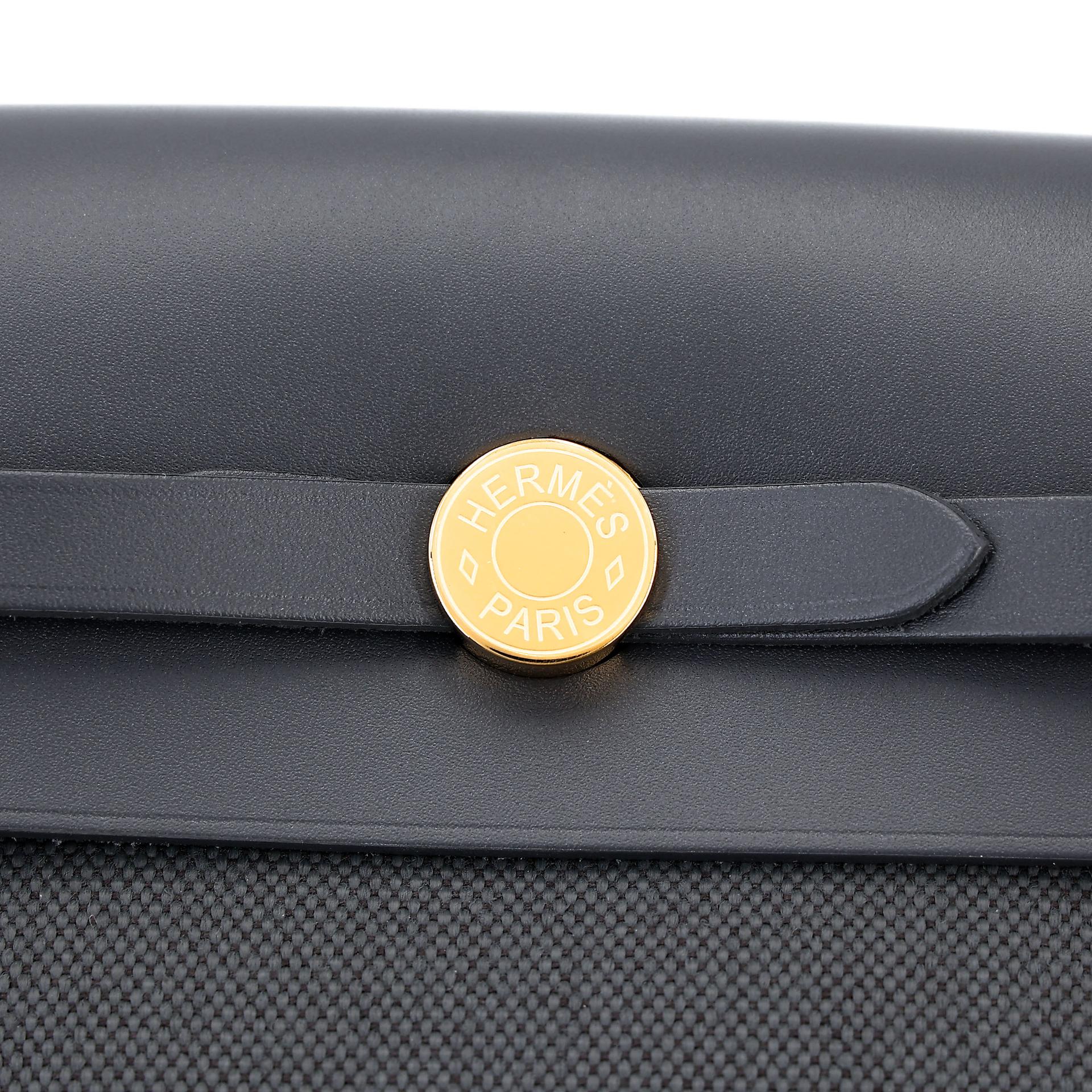 ランク N 新品 HERMÈS エルメス エールバッグジップ ミニ 20 アルドワーズ (85) キャンバス ヴァッシュハンター ゴールド金具 K刻印 (2025) - 13