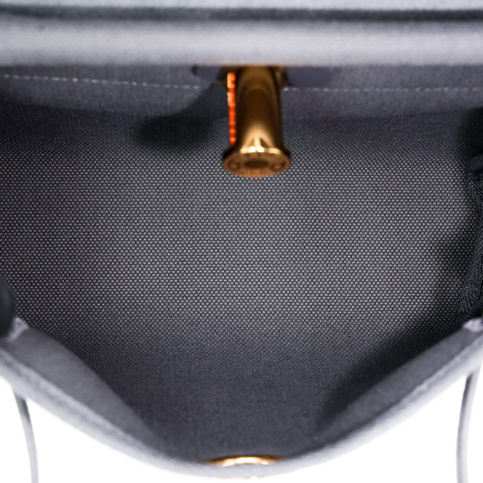ランク N 新品 HERMÈS エルメス エールバッグジップ ミニ 20 アルドワーズ (85) キャンバス ヴァッシュハンター ゴールド金具 K刻印 (2025) - 18