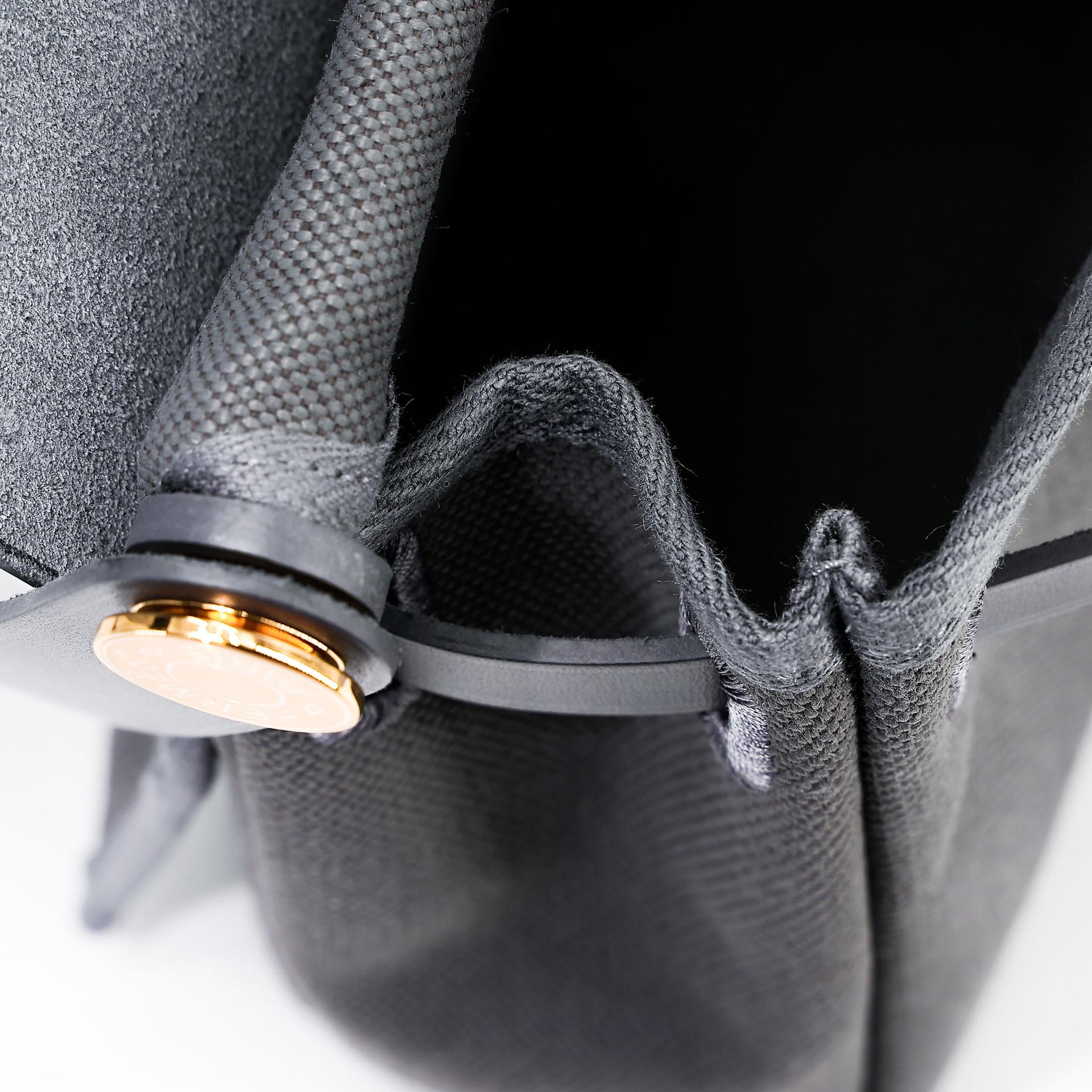 ランク N 新品 HERMÈS エルメス エールバッグジップ ミニ 20 アルドワーズ (85) キャンバス ヴァッシュハンター ゴールド金具 K刻印 (2025) - 17