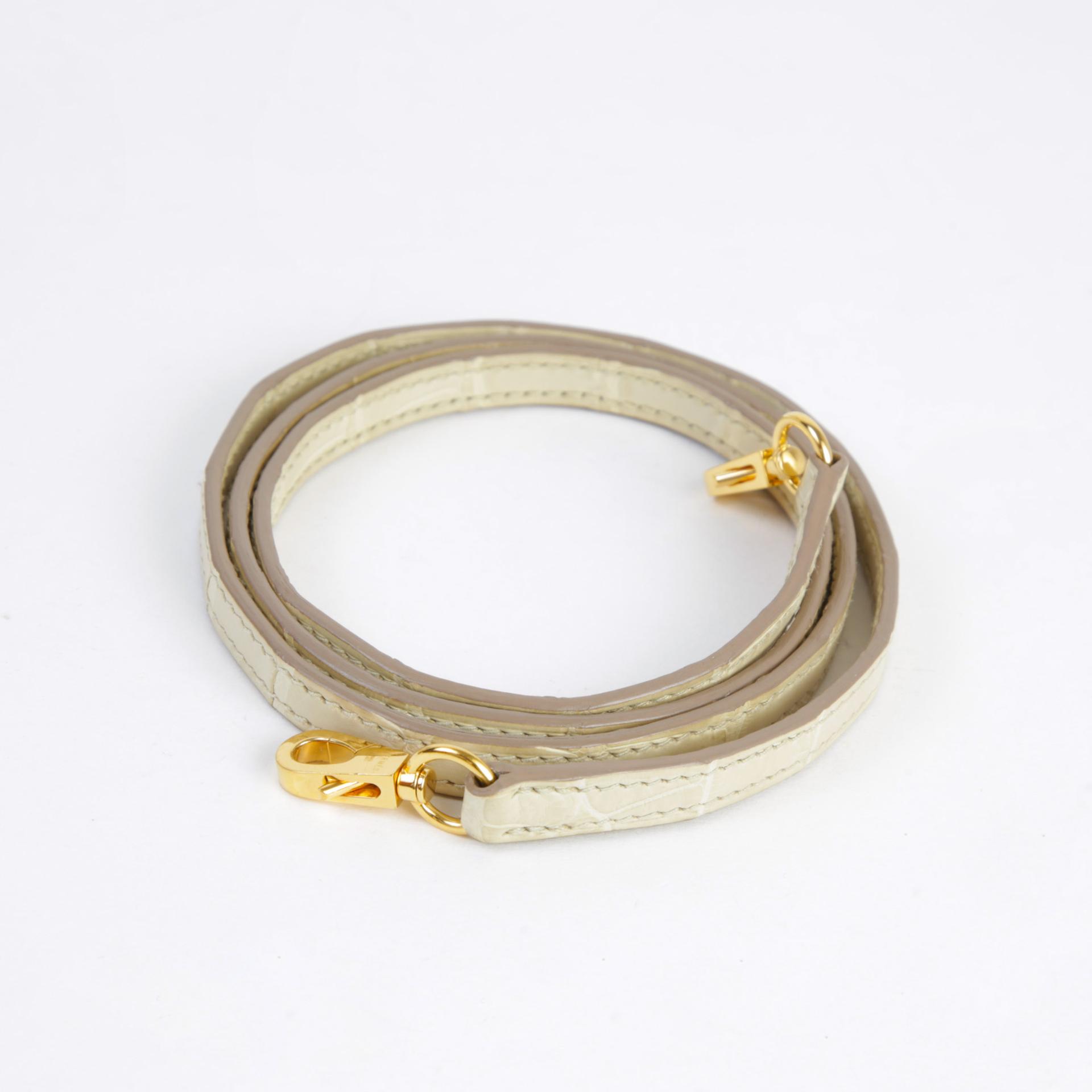 Very Good ( Rank A) HERMÈS Mini Kelly II Beton (8L) Matte Alligator Gold hardware U (2022) - 17