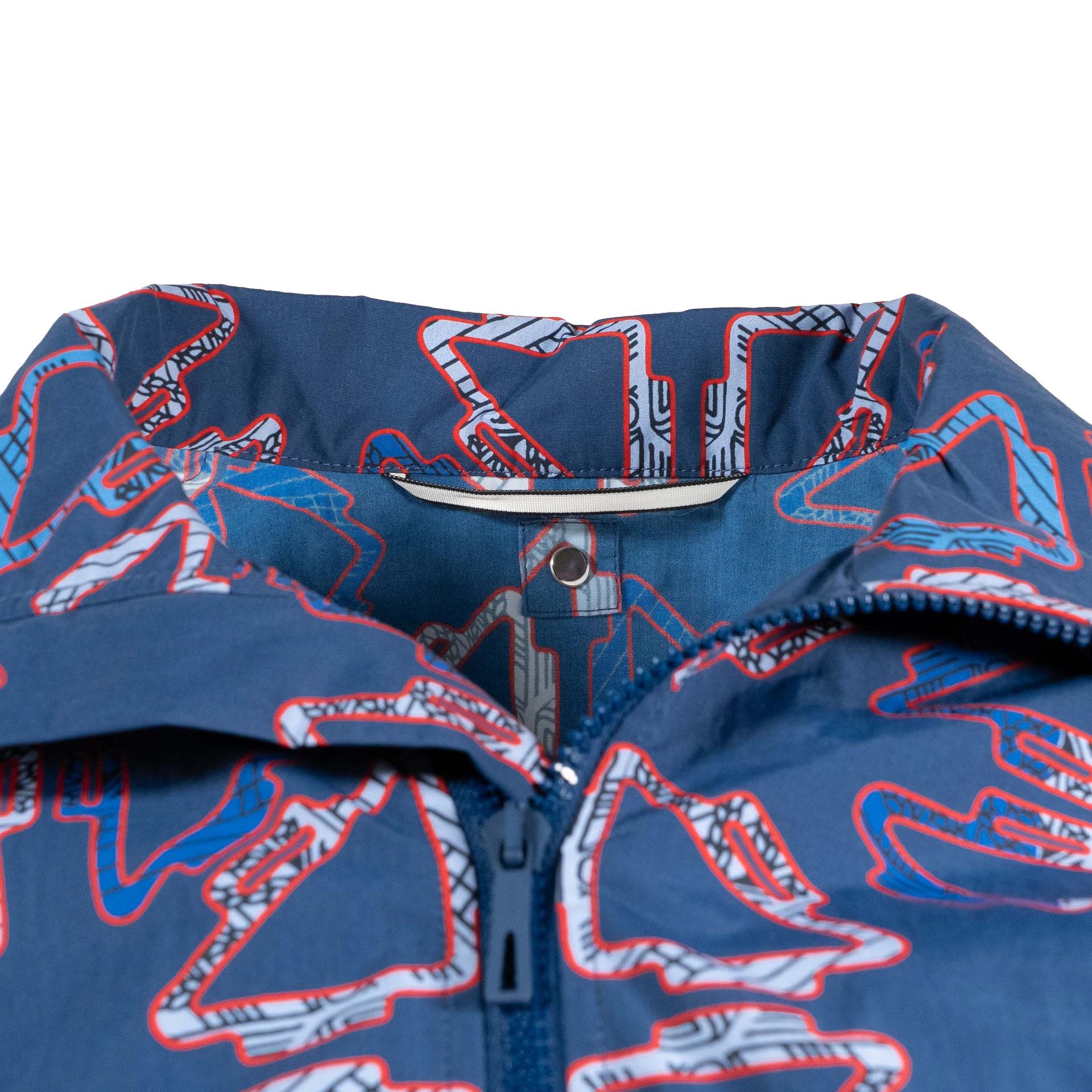 Brand New ( Rank N ) HERMÈS 「Tatersales」short beach windbreaker Blue Polyamide - 3