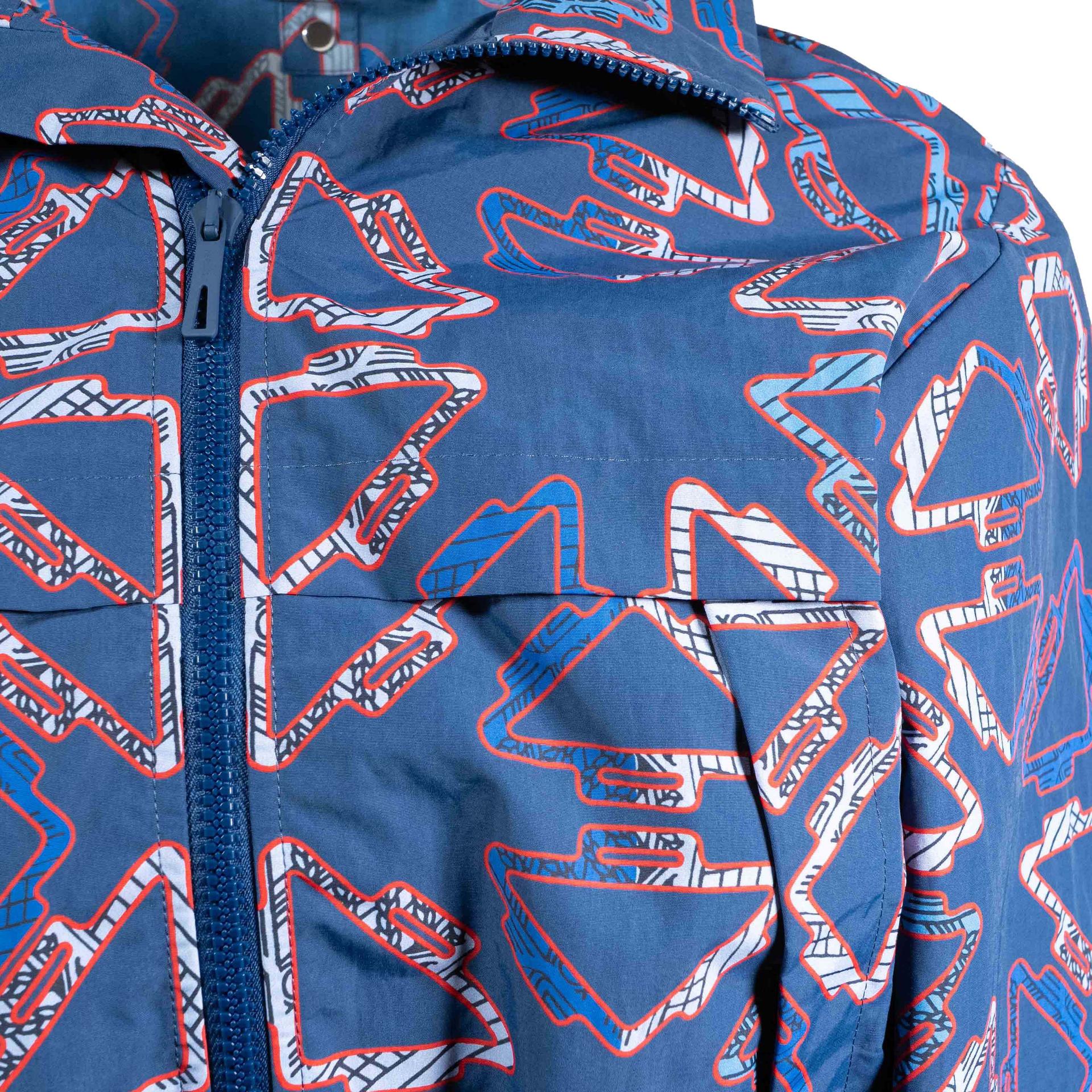 Brand New ( Rank N ) HERMÈS 「Tatersales」short beach windbreaker Blue Polyamide - 4