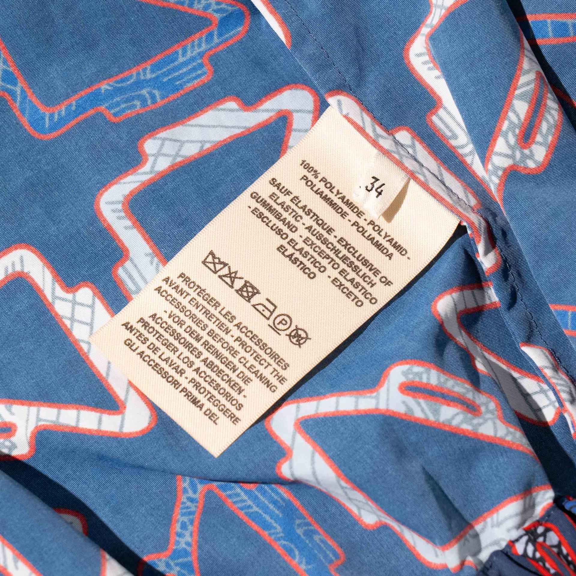 Brand New ( Rank N ) HERMÈS 「Tatersales」short beach windbreaker Blue Polyamide - 6