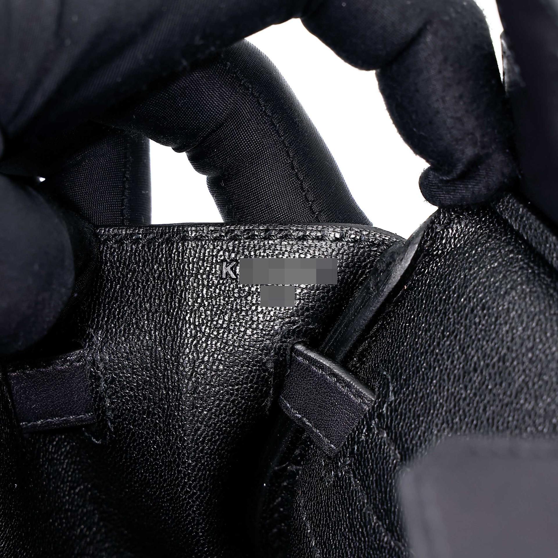 Brand New ( Rank N ) HERMÈS Birkin 25 Noir (89) Volupto calfskin Gold hardware K (2025) - 14