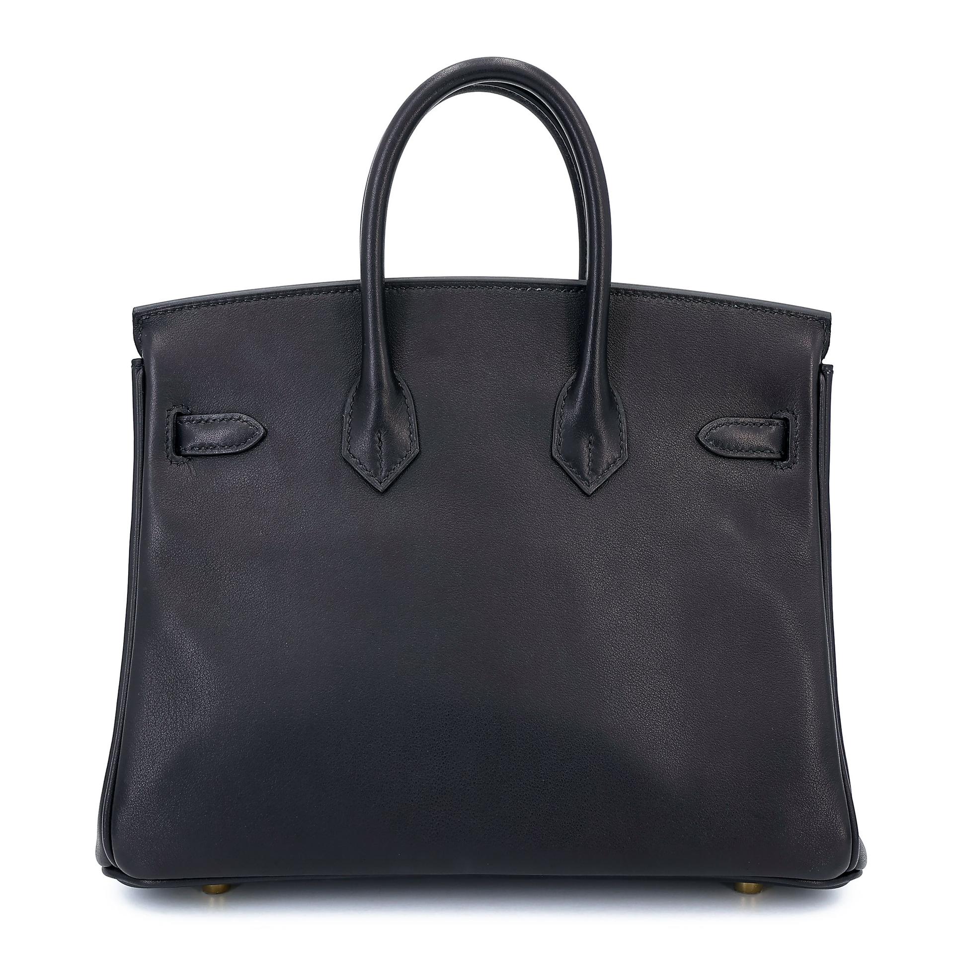 Brand New ( Rank N ) HERMÈS Birkin 25 Noir (89) Volupto calfskin Gold hardware K (2025) - 2