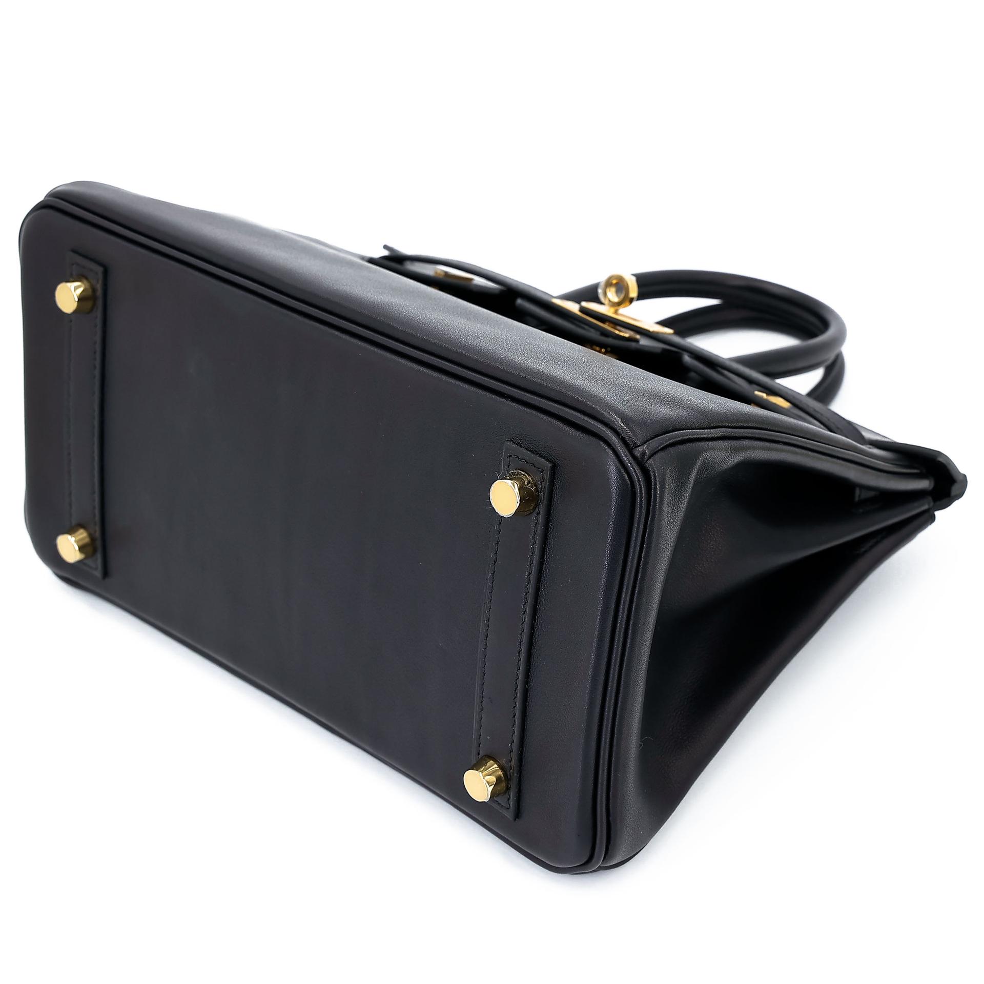 Brand New ( Rank N ) HERMÈS Birkin 25 Noir (89) Volupto calfskin Gold hardware K (2025) - 5