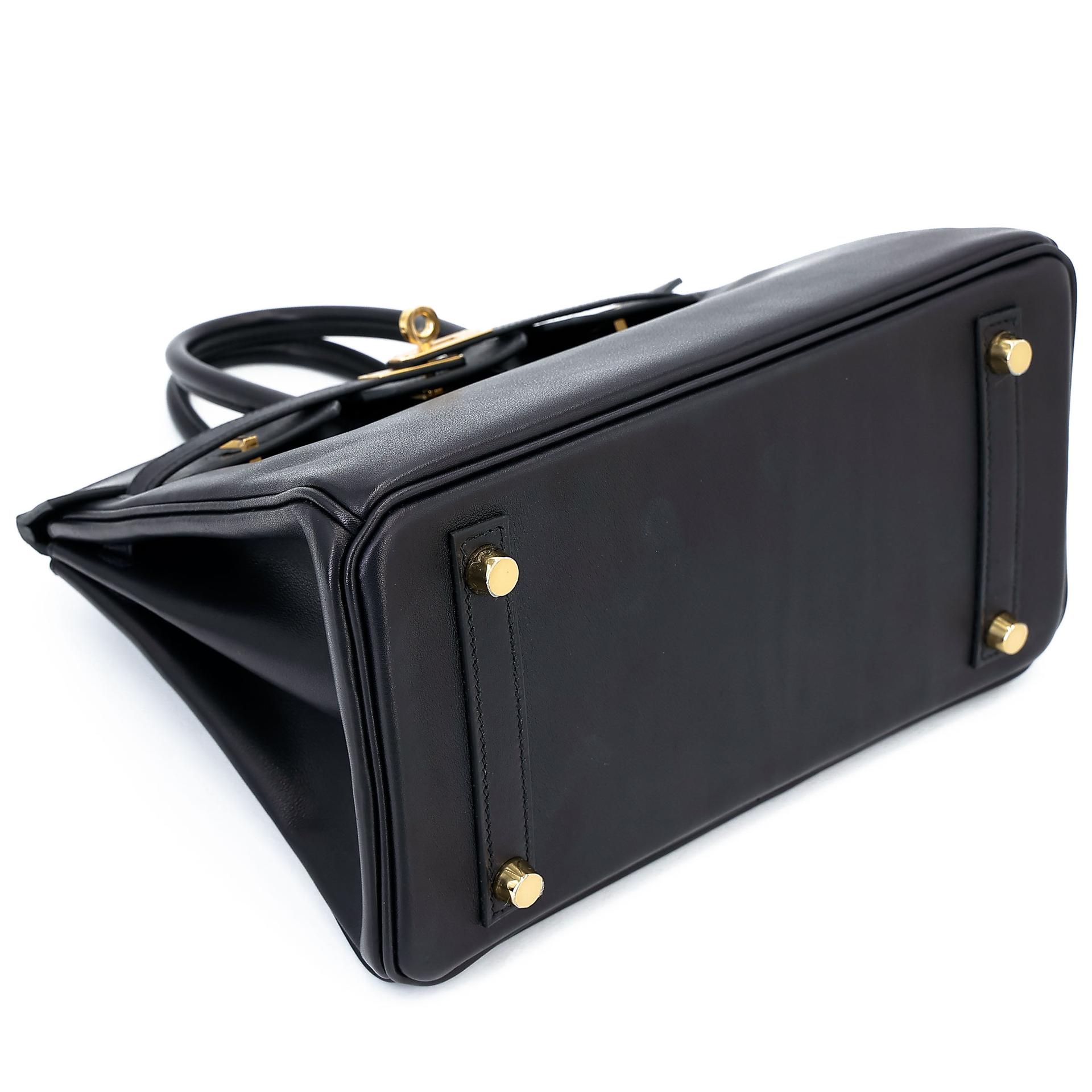 Brand New ( Rank N ) HERMÈS Birkin 25 Noir (89) Volupto calfskin Gold hardware K (2025) - 6